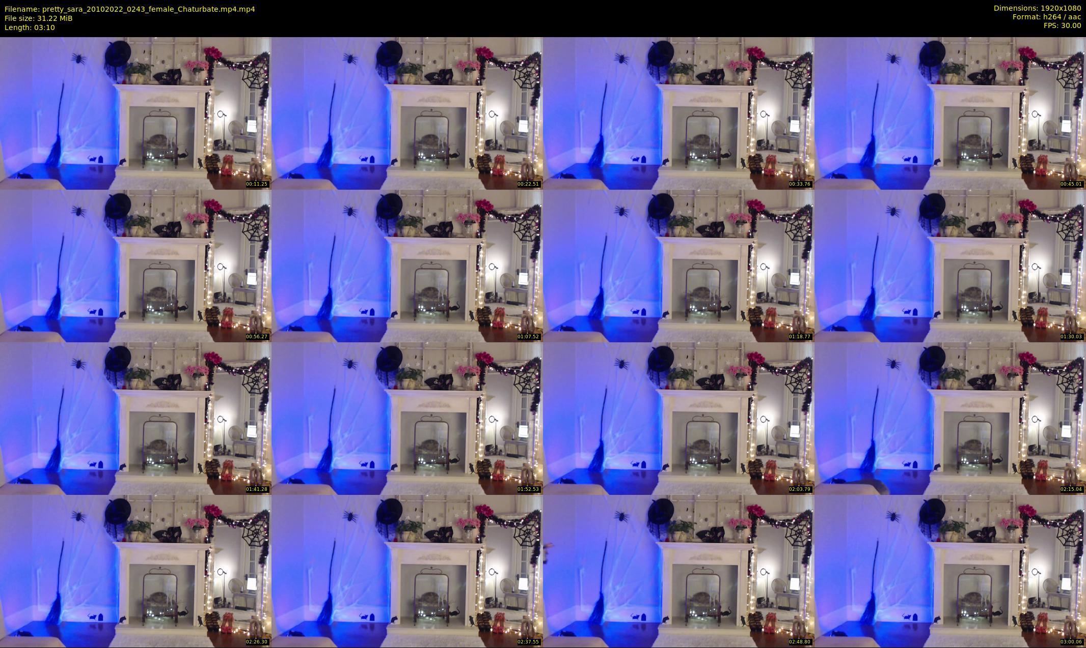 pretty_sara — 4 minute Chaturbate female cam show recording, 1080p, Oct 20, 2022