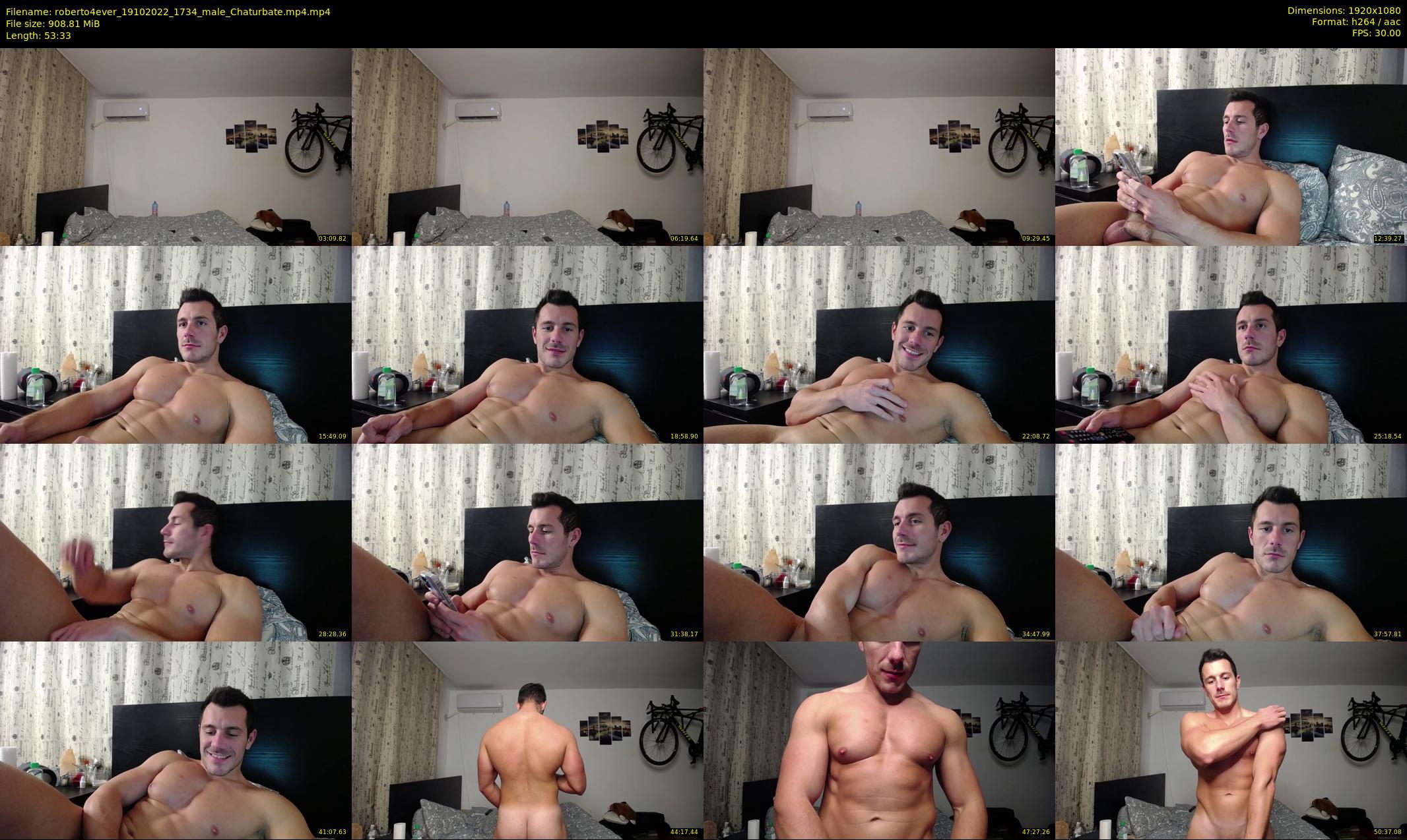 roberto4ever — 54 minute Chaturbate male cam show recording, 1080p, Oct 19, 2022