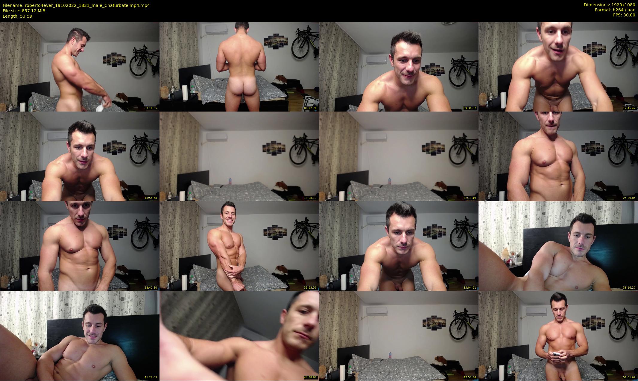 roberto4ever — 54 minute Chaturbate male cam show recording, 1080p, Oct 19, 2022