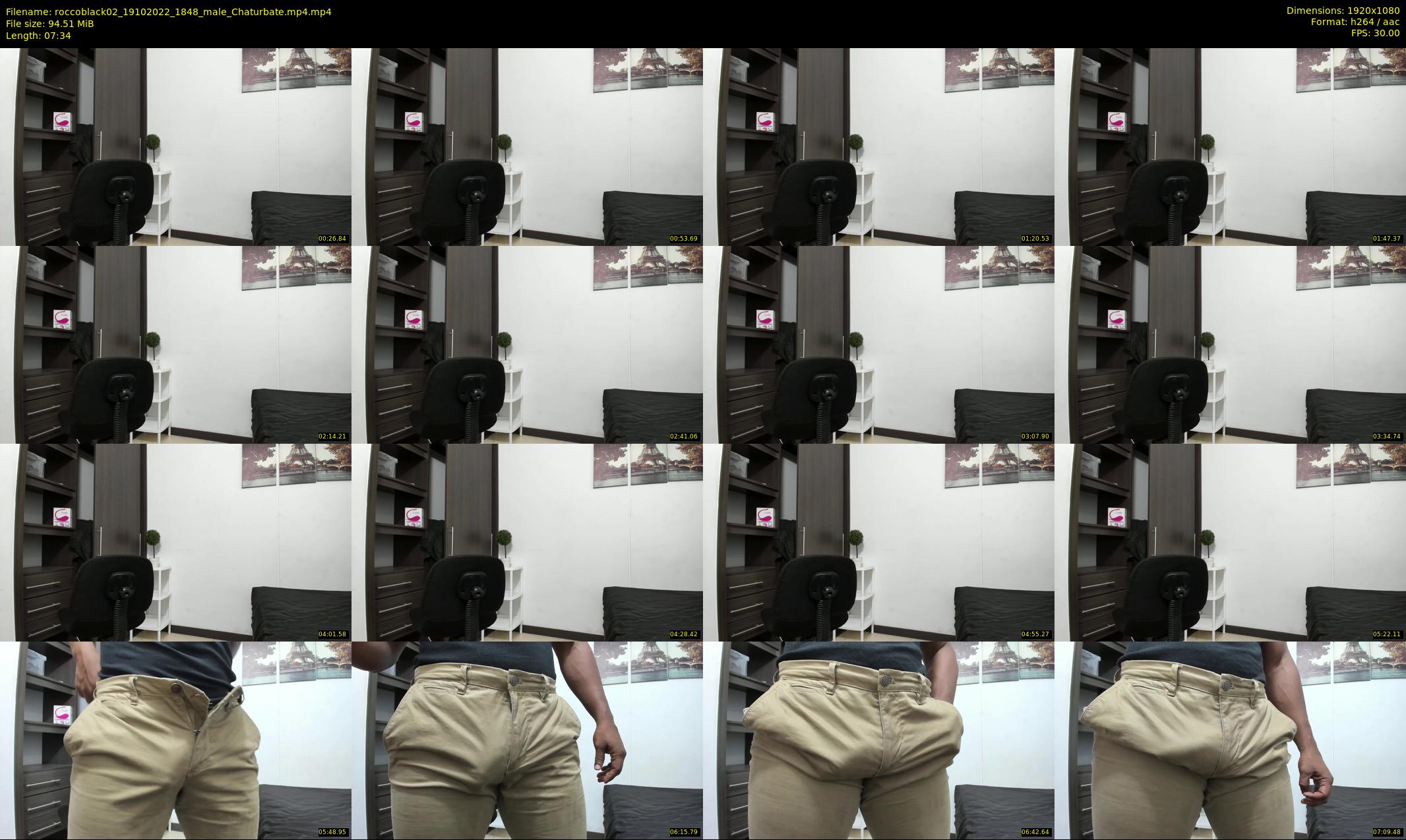 roccoblack02 — 8 minute Chaturbate male cam show recording, 1080p, Oct 19, 2022