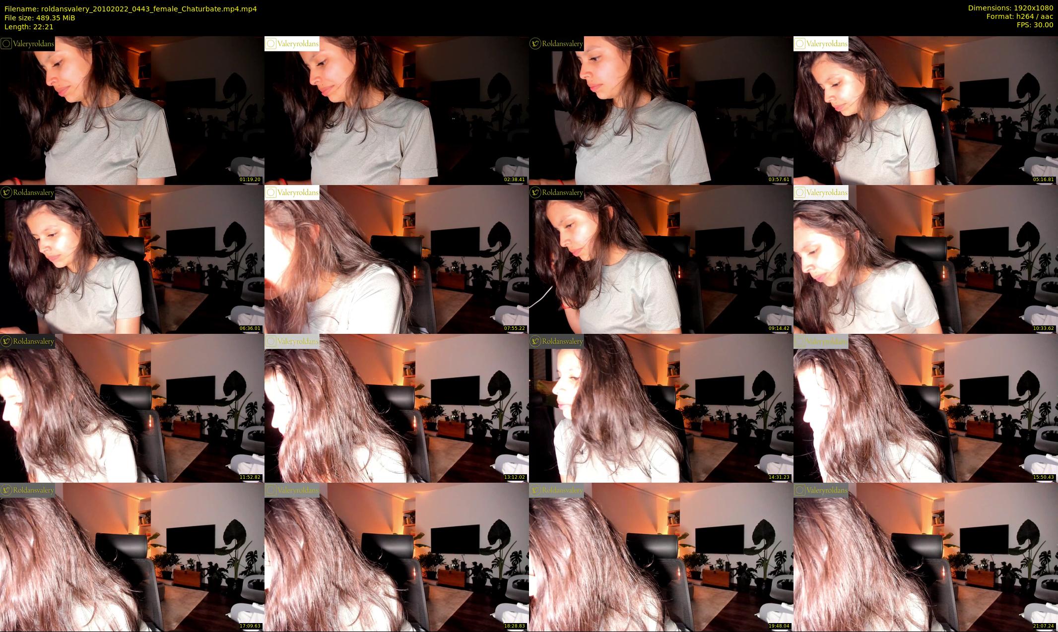 roldansvalery — 23 minute Chaturbate female cam show recording, 1080p, Oct 20, 2022