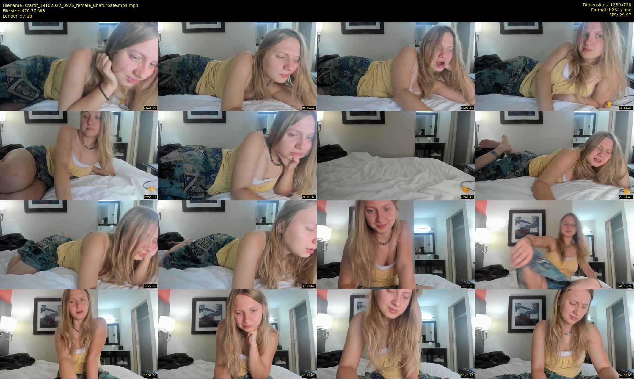 scartit — 58 minute Chaturbate female cam show recording, 720p, Oct 19, 2022