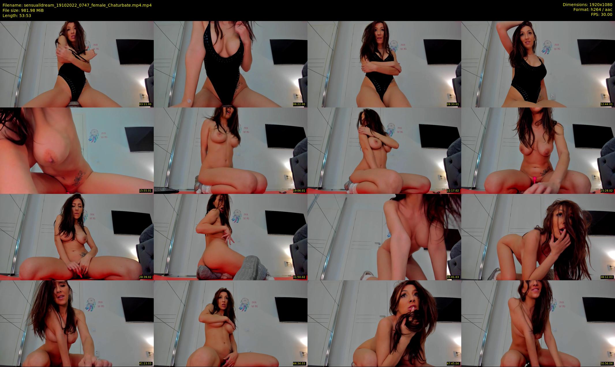 sensualldream — 54 minute Chaturbate female cam show recording, 1080p, Oct 19, 2022