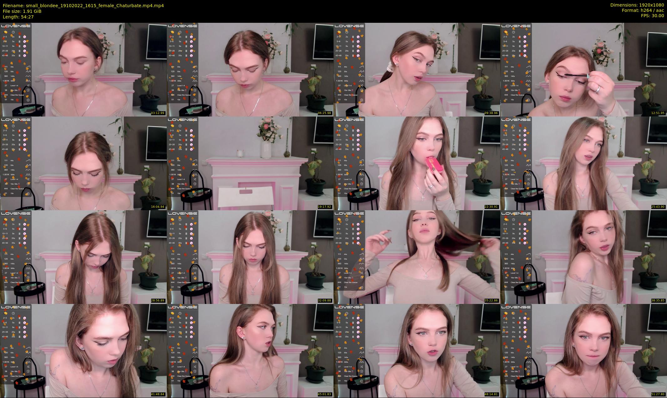 small_blondee — 55 minute Chaturbate female cam show recording, 1080p, Oct 19, 2022