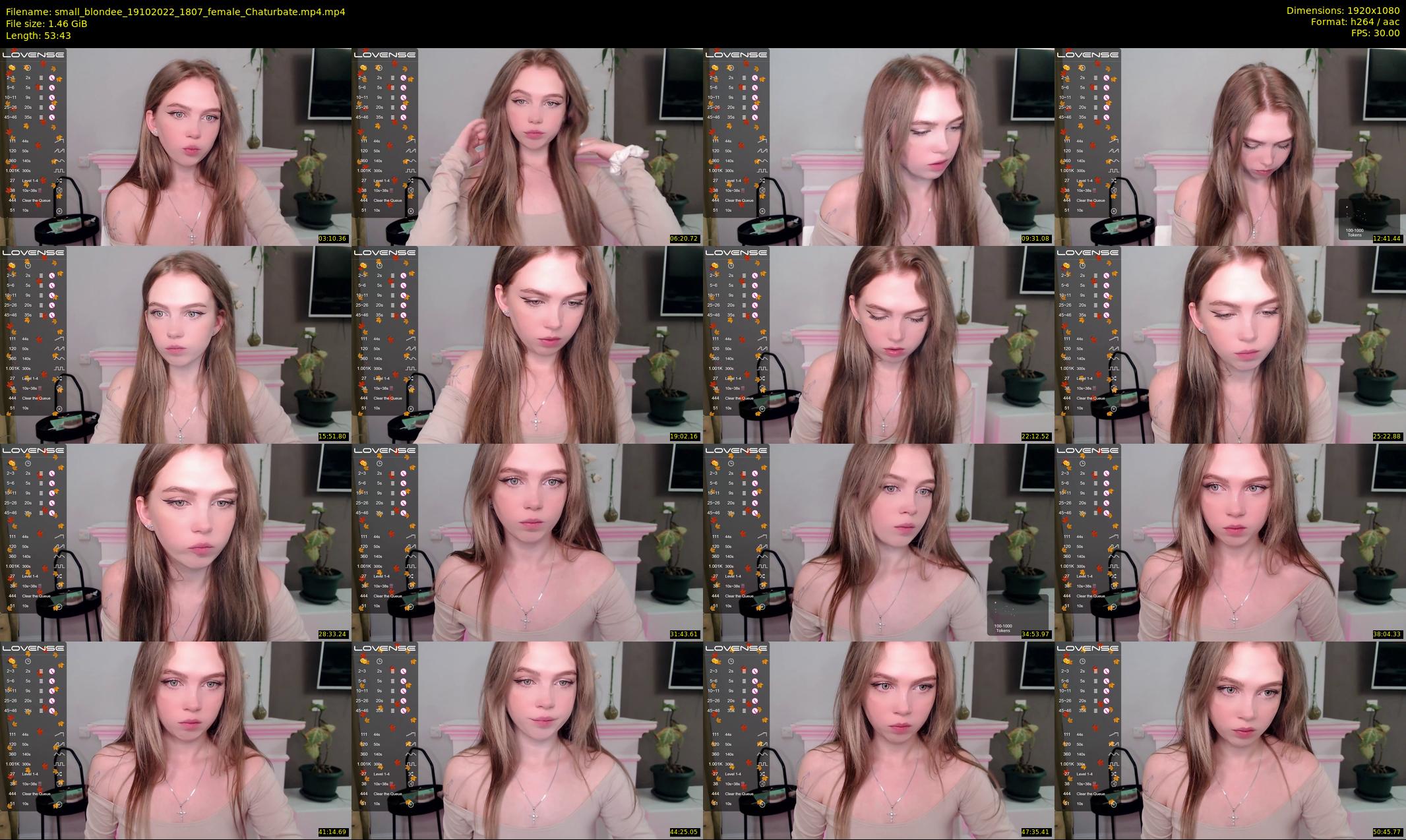 small_blondee — 54 minute Chaturbate female cam show recording, 1080p, Oct 19, 2022