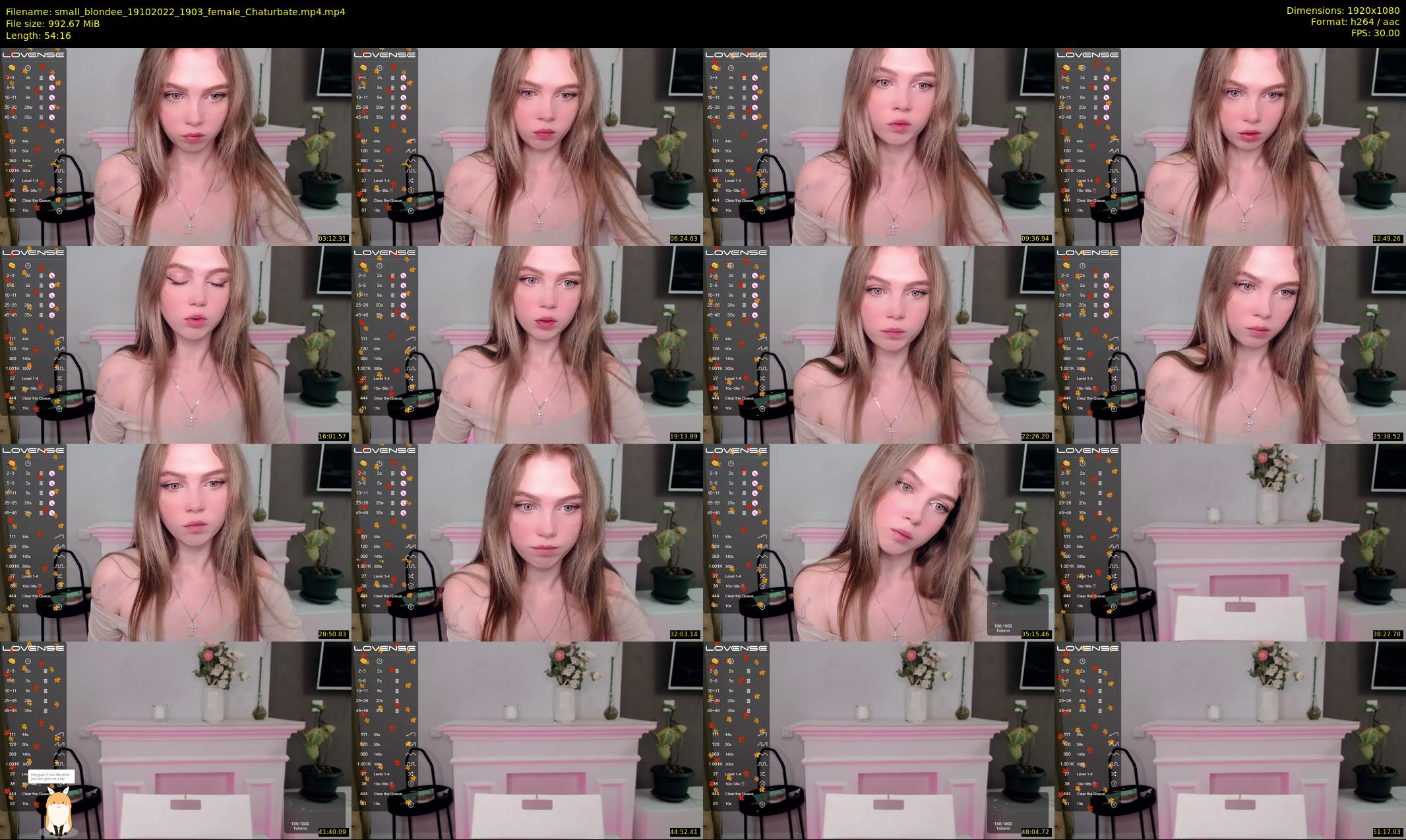 small_blondee — 55 minute Chaturbate female cam show recording, 1080p, Oct 19, 2022