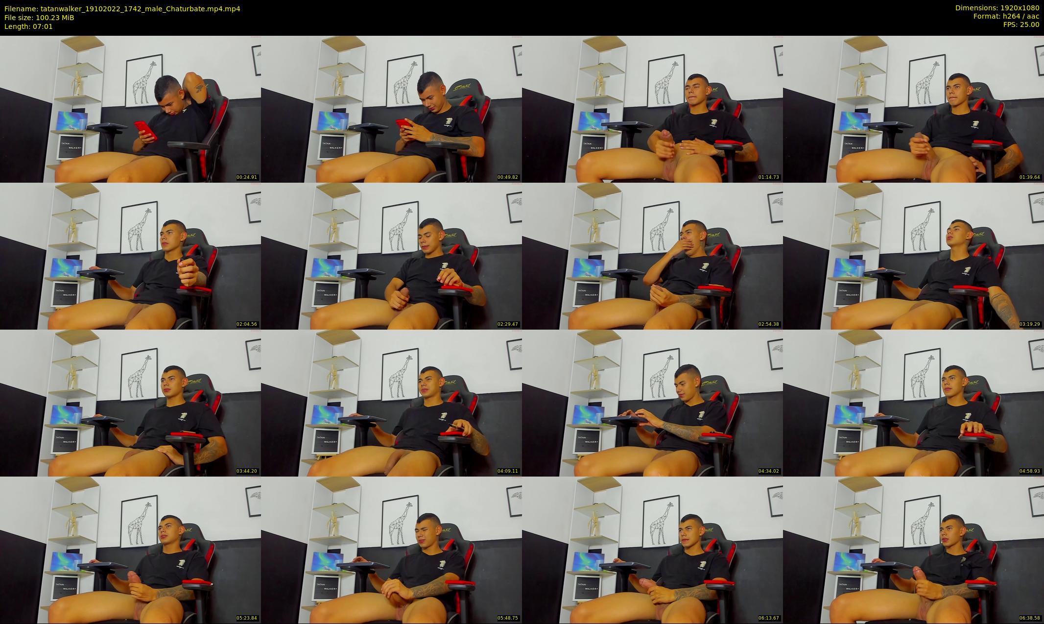 tatanwalker — 8 minute Chaturbate male cam show recording, 1080p, Oct 19, 2022