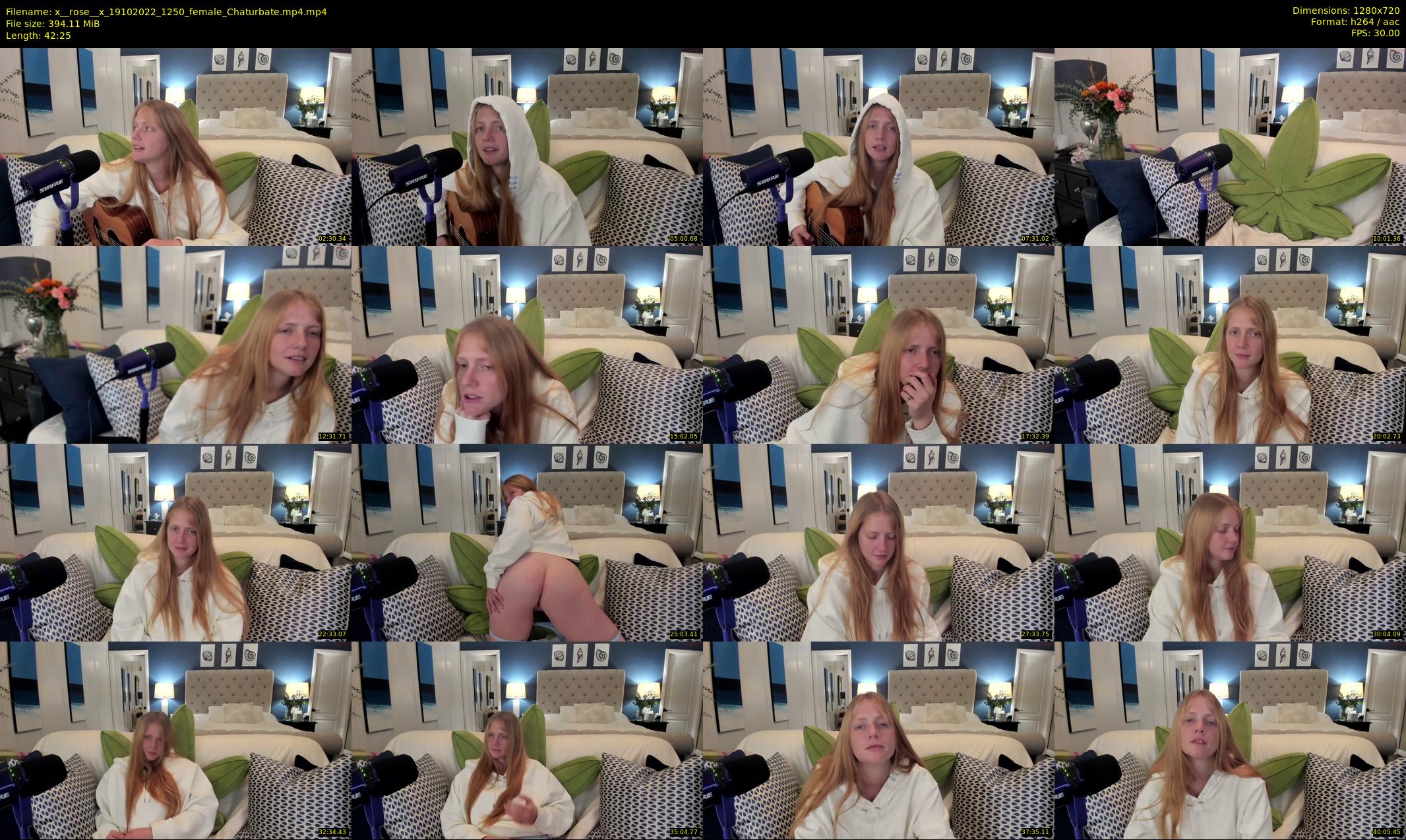 x__rose__x — 43 minute Chaturbate female cam show recording, 720p, Oct 19, 2022