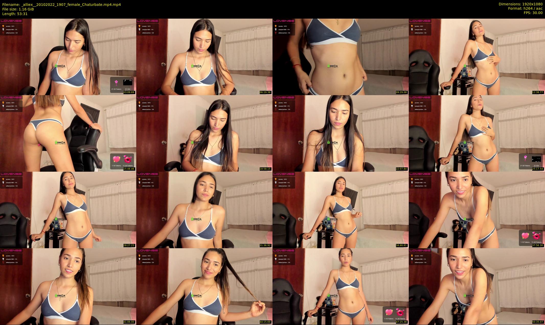 _alliex_ — 54 minute Chaturbate female cam show recording, 1080p, Oct 20, 2022
