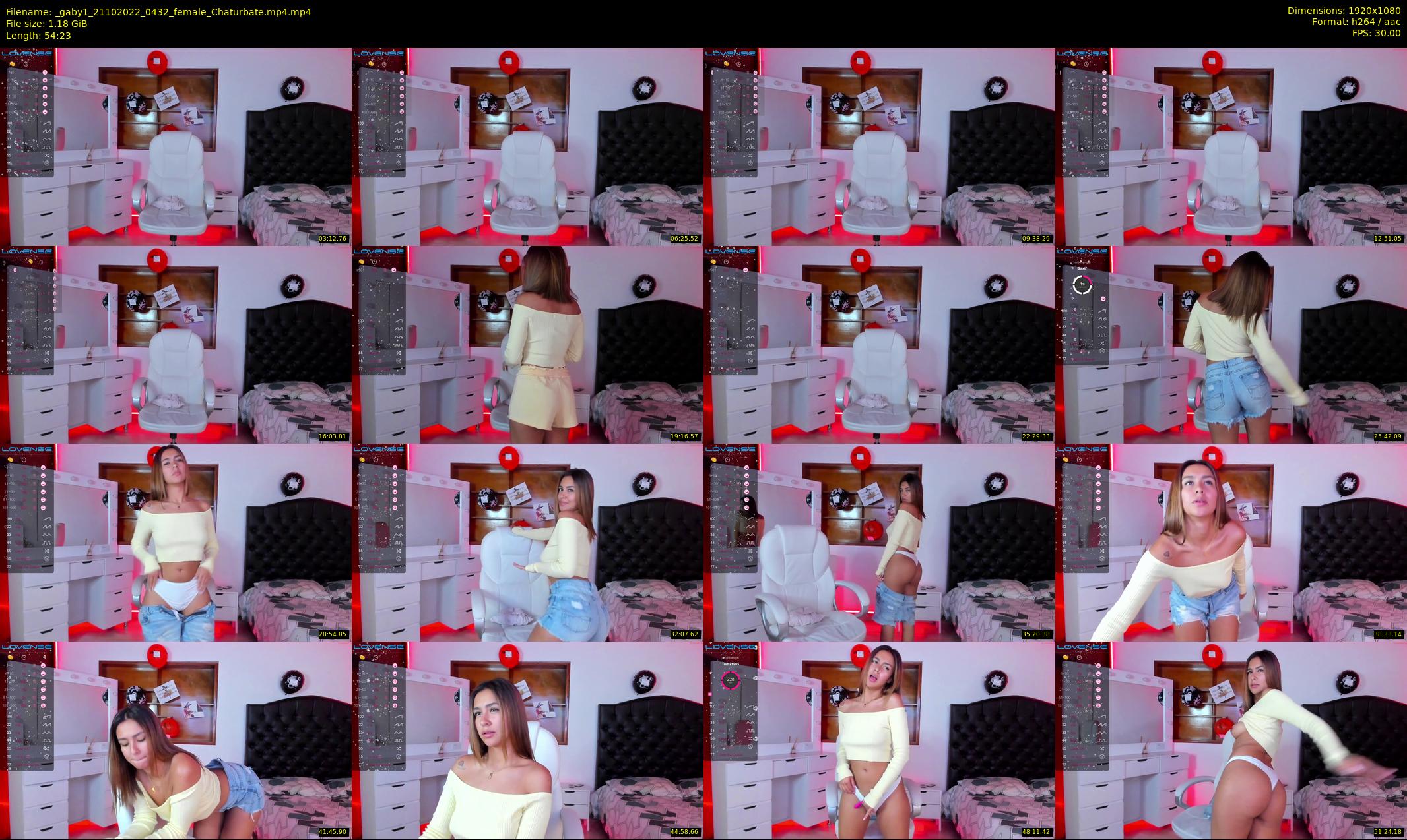 _gaby1 — 55 minute Chaturbate female cam show recording, 1080p, Oct 21, 2022