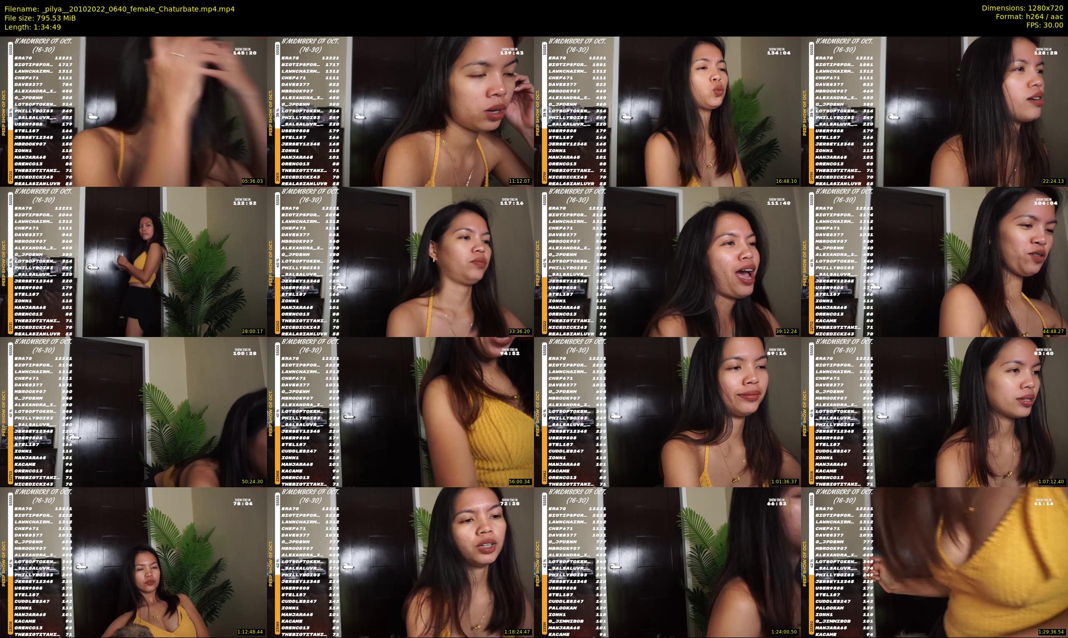 _pilya_ — 95 minute Chaturbate female cam show recording, 720p, Oct 20, 2022