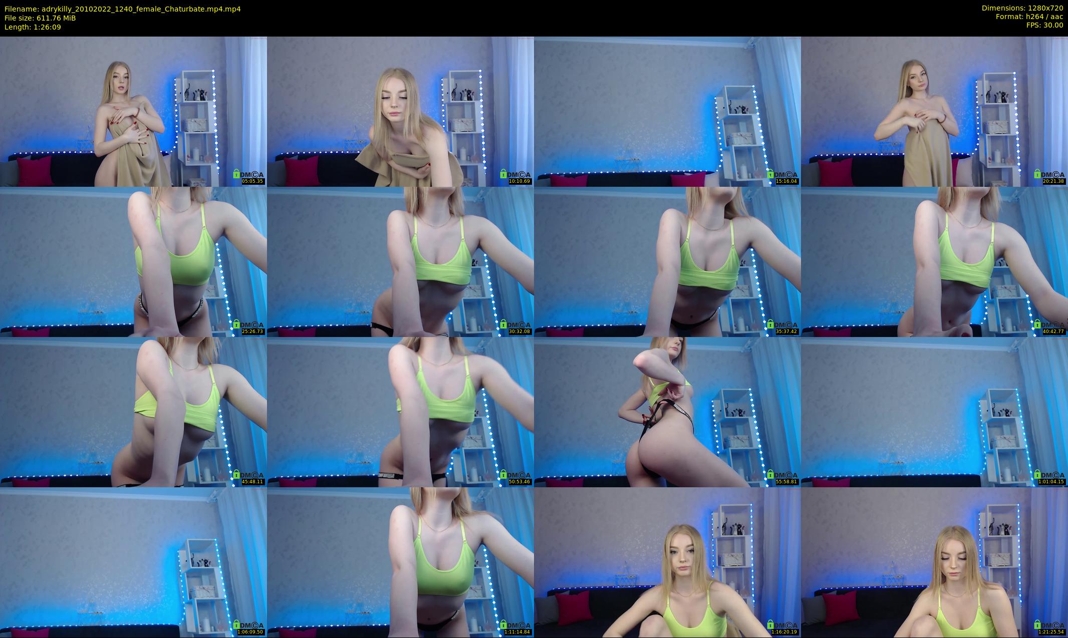 adrykilly — 87 minute Chaturbate female cam show recording, 720p, Oct 20, 2022