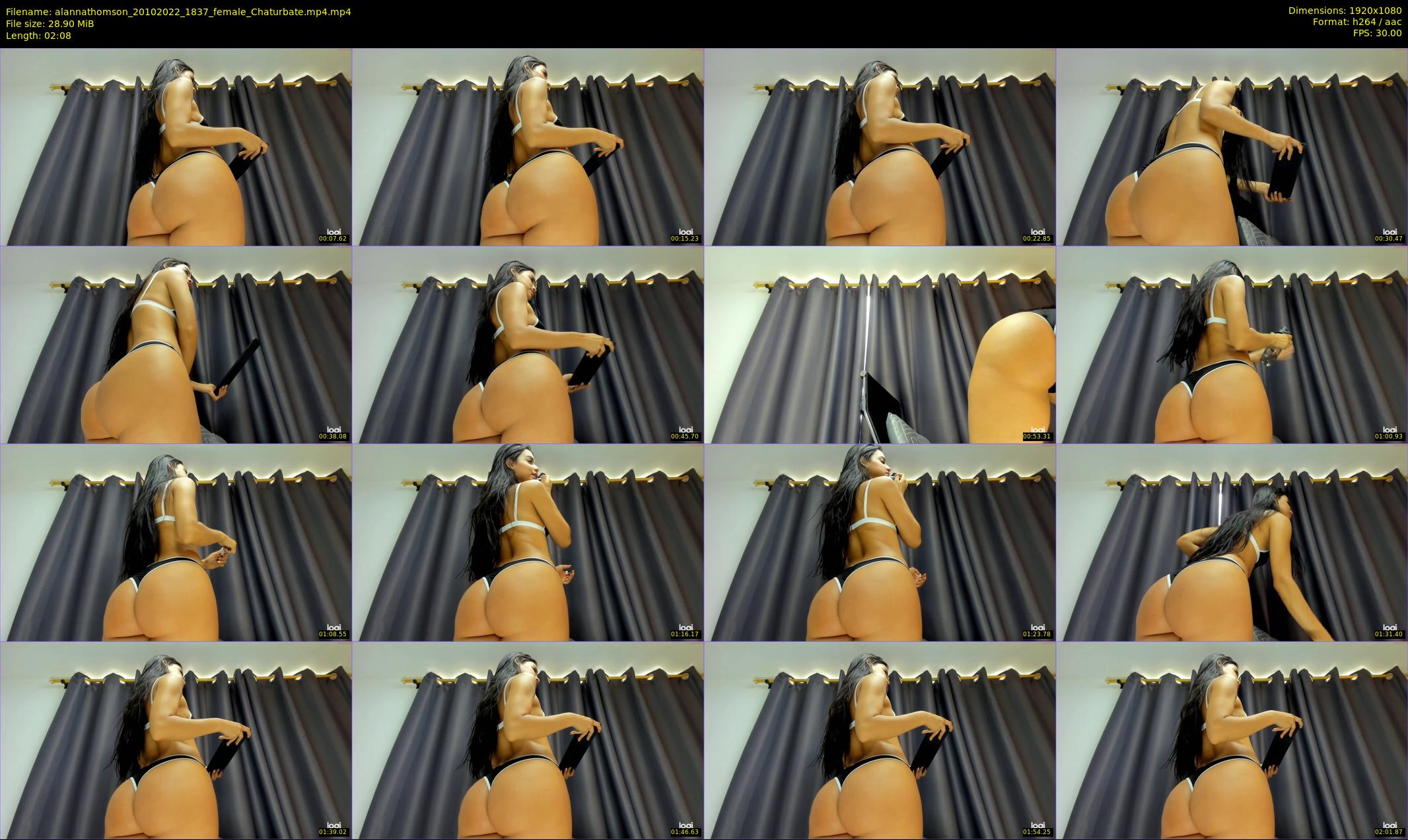 alannathomson — 3 minute Chaturbate female cam show recording, 1080p, Oct 20, 2022