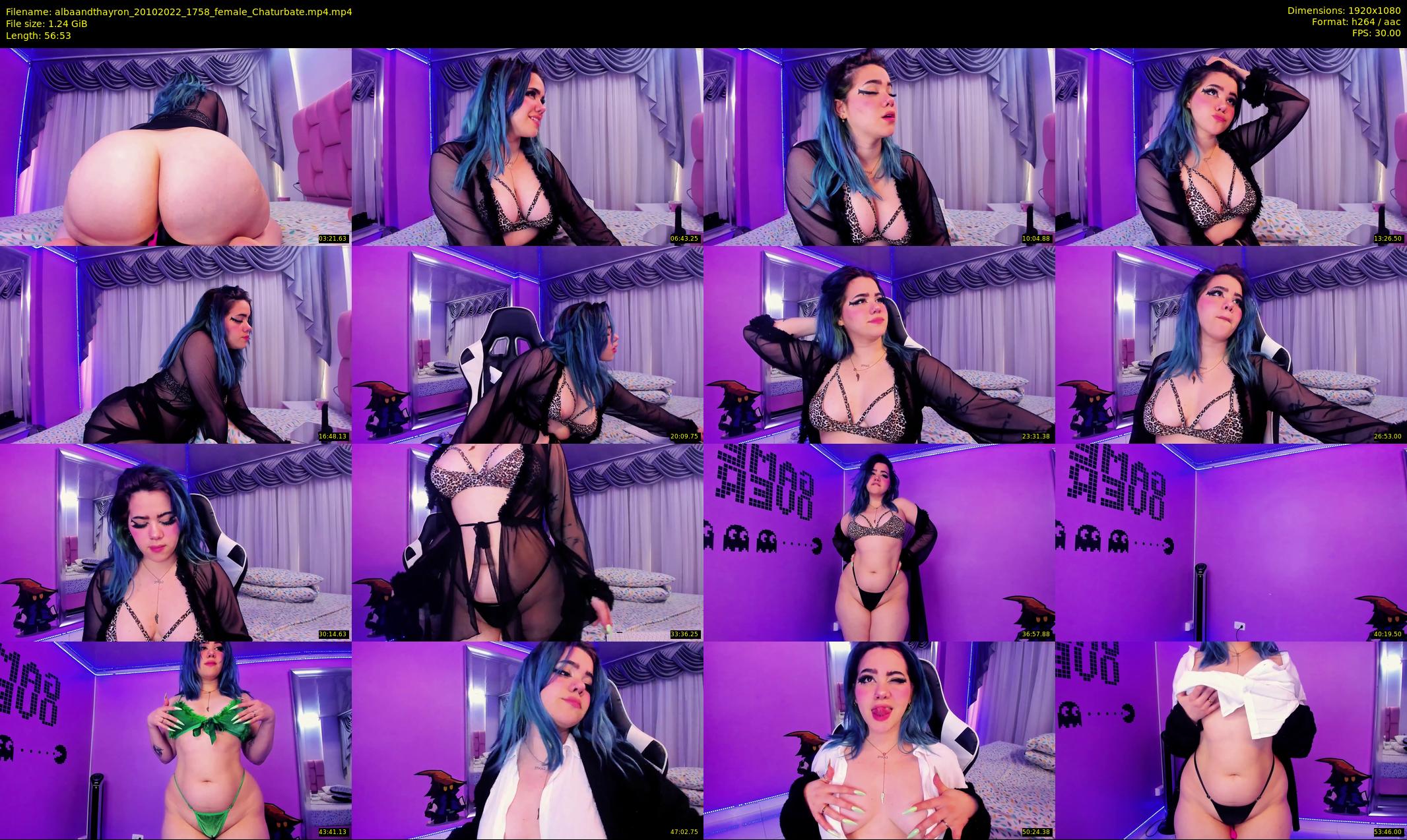 albaandthayron — 57 minute Chaturbate couple cam show recording, 1080p, Oct 20, 2022