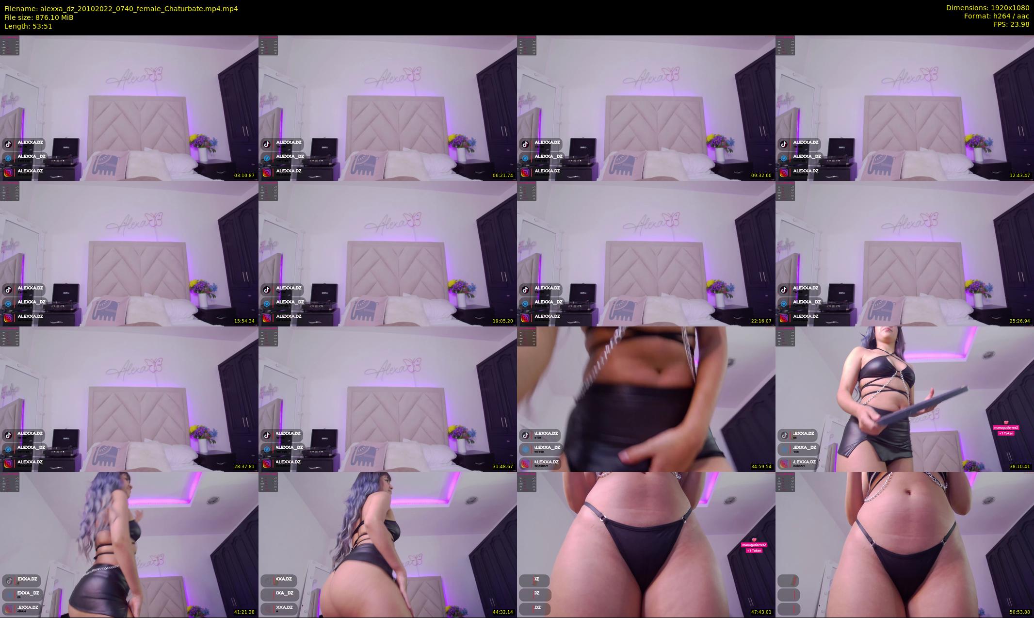 alexxa_dz — 54 minute Chaturbate female cam show recording, 1080p, Oct 20, 2022