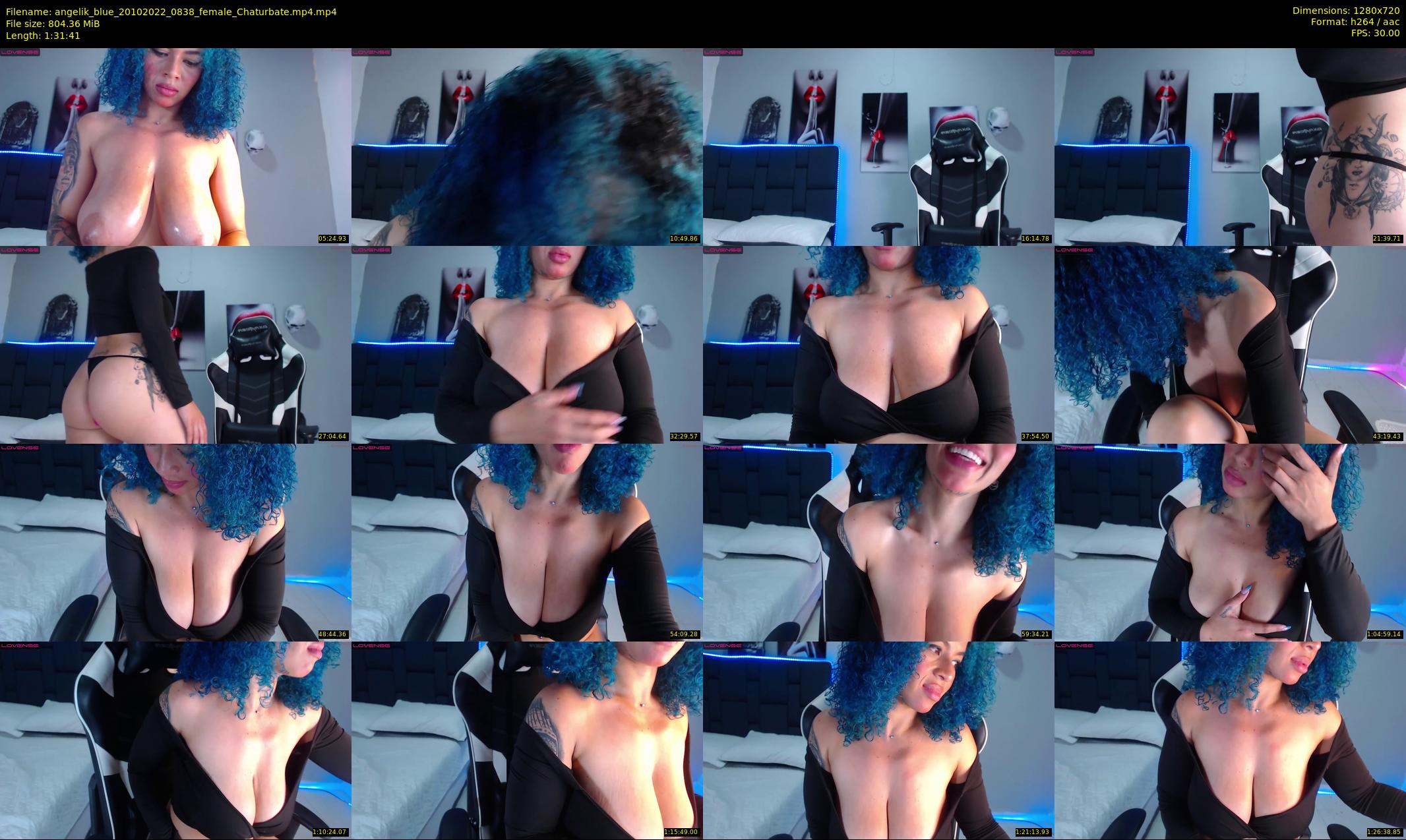 angelik_blue — 92 minute Chaturbate female cam show recording, 720p, Oct 20, 2022