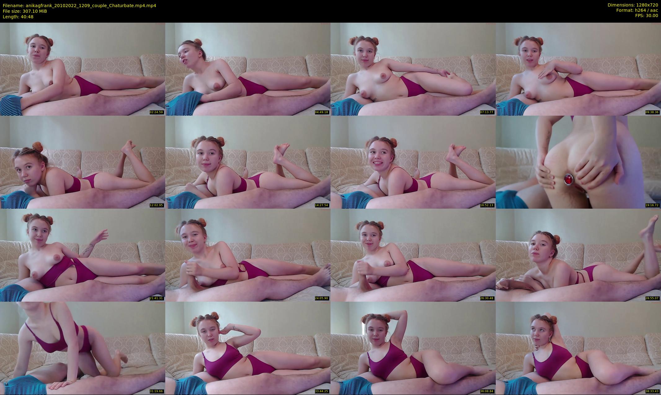 anikagfrank — 41 minute Chaturbate couple cam show recording, 720p, Oct 20, 2022