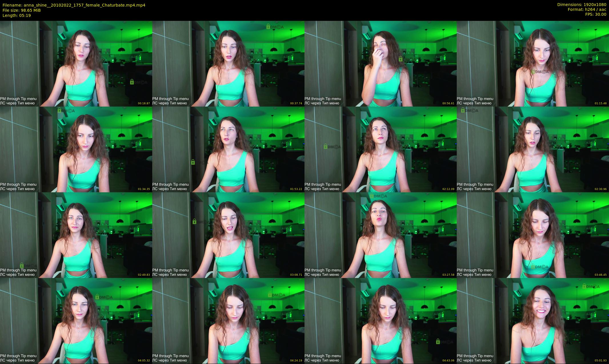 anna_shine_ — 6 minute Chaturbate female cam show recording, 1080p, Oct 20, 2022