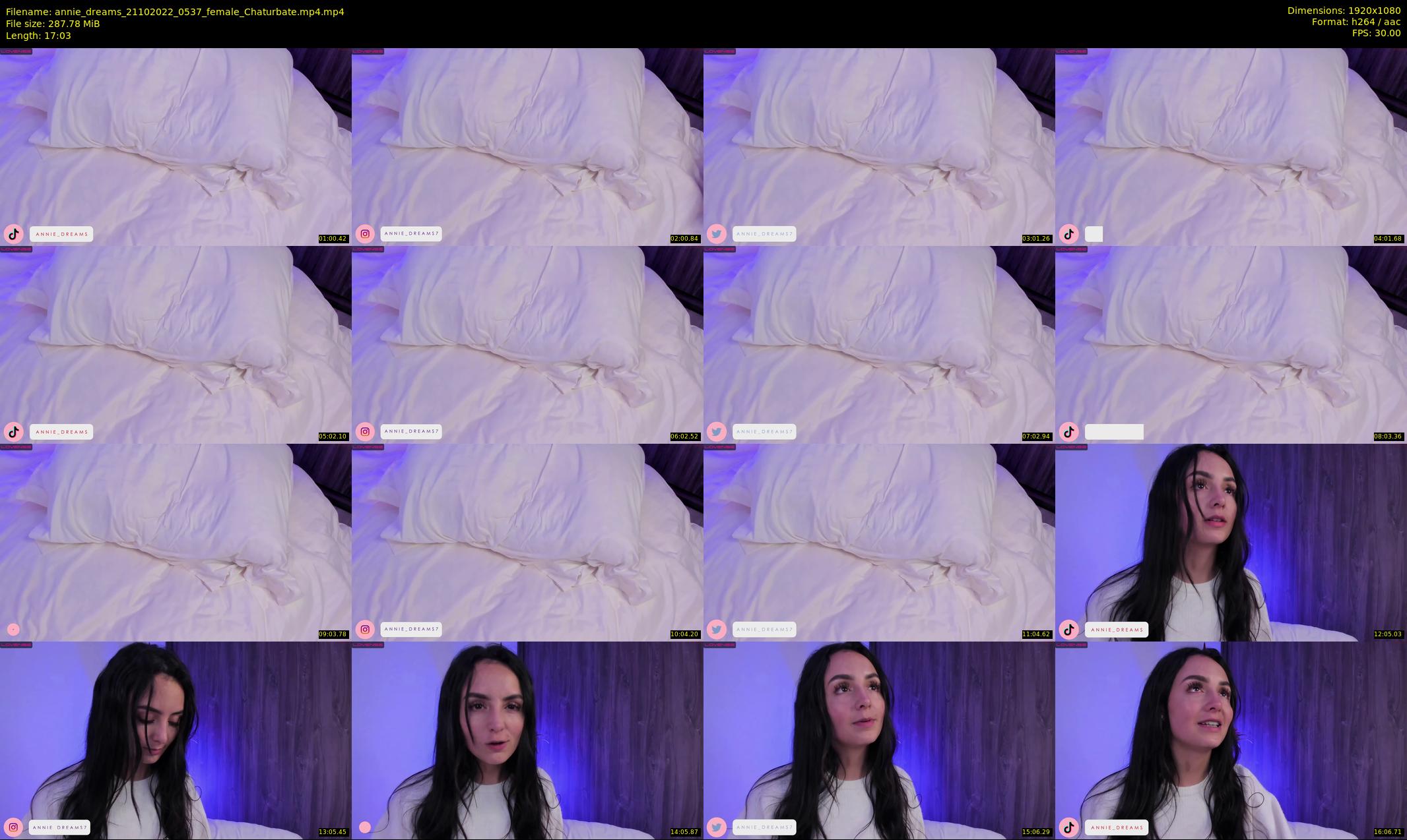 annie_dreams — 18 minute Chaturbate female cam show recording, 1080p, Oct 21, 2022
