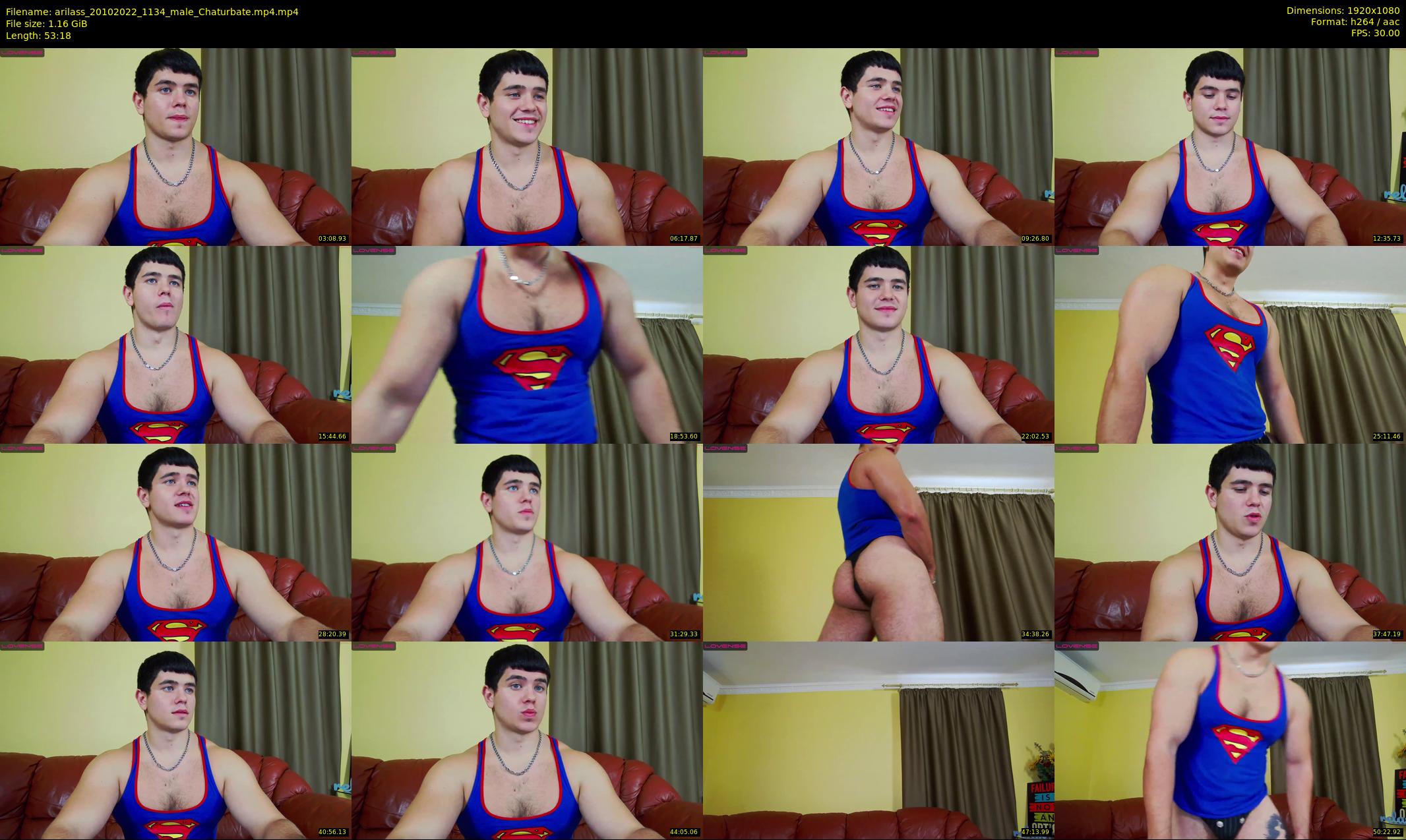 arilass — 54 minute Chaturbate male cam show recording, 1080p, Oct 20, 2022