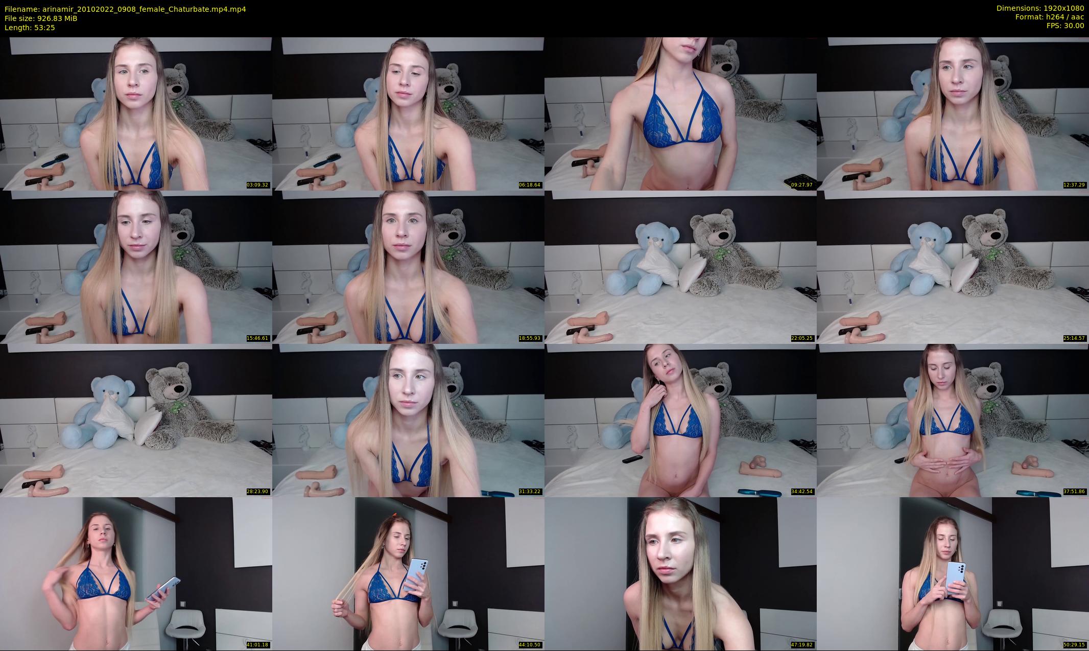 arinamir — 54 minute Chaturbate female cam show recording, 1080p, Oct 20, 2022