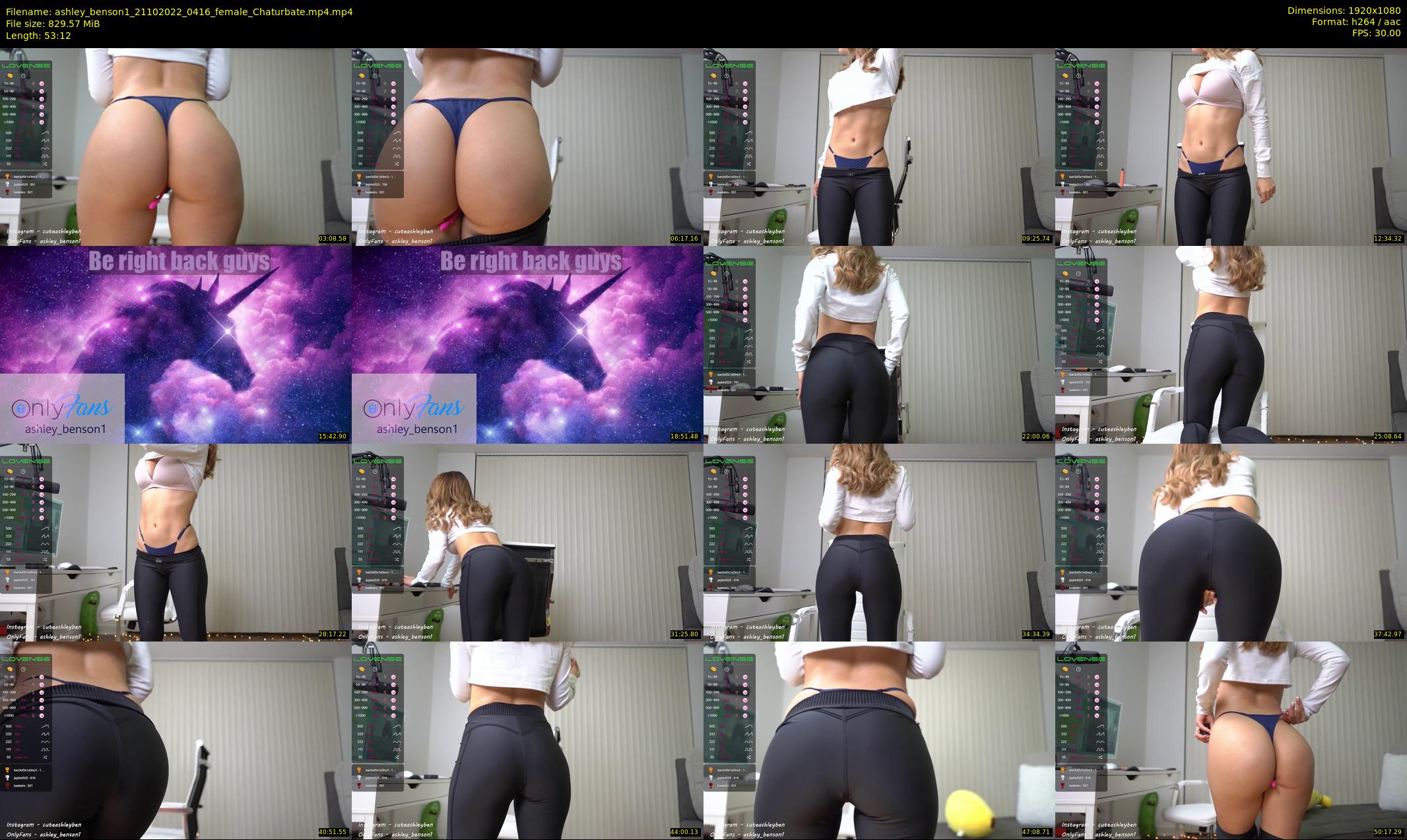 ashley_benson1 — 54 minute Chaturbate female cam show recording, 1080p, Oct 21, 2022