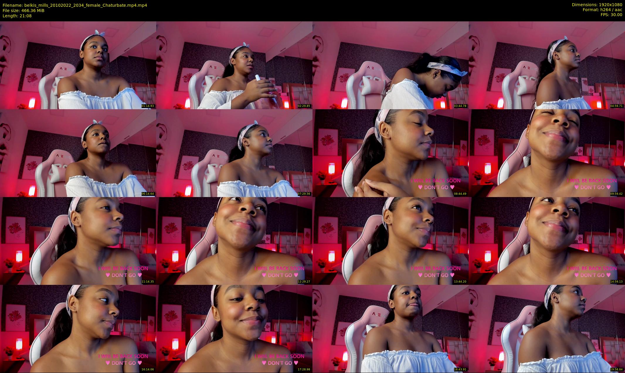 belkis_mills — 22 minute Chaturbate female cam show recording, 1080p, Oct 20, 2022