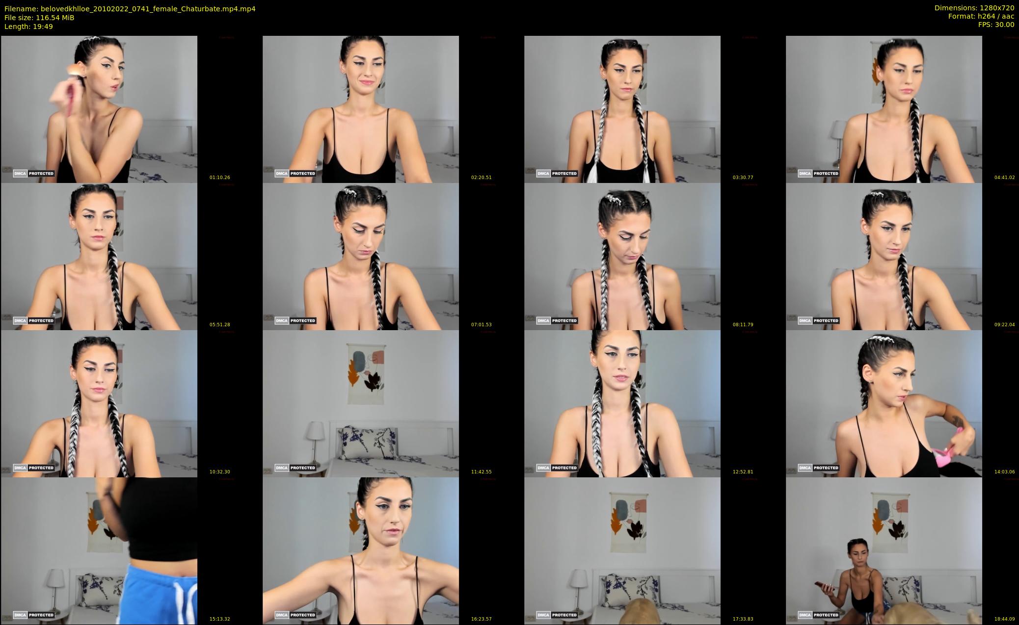 belovedkhlloe — 20 minute Chaturbate female cam show recording, 720p, Oct 20, 2022