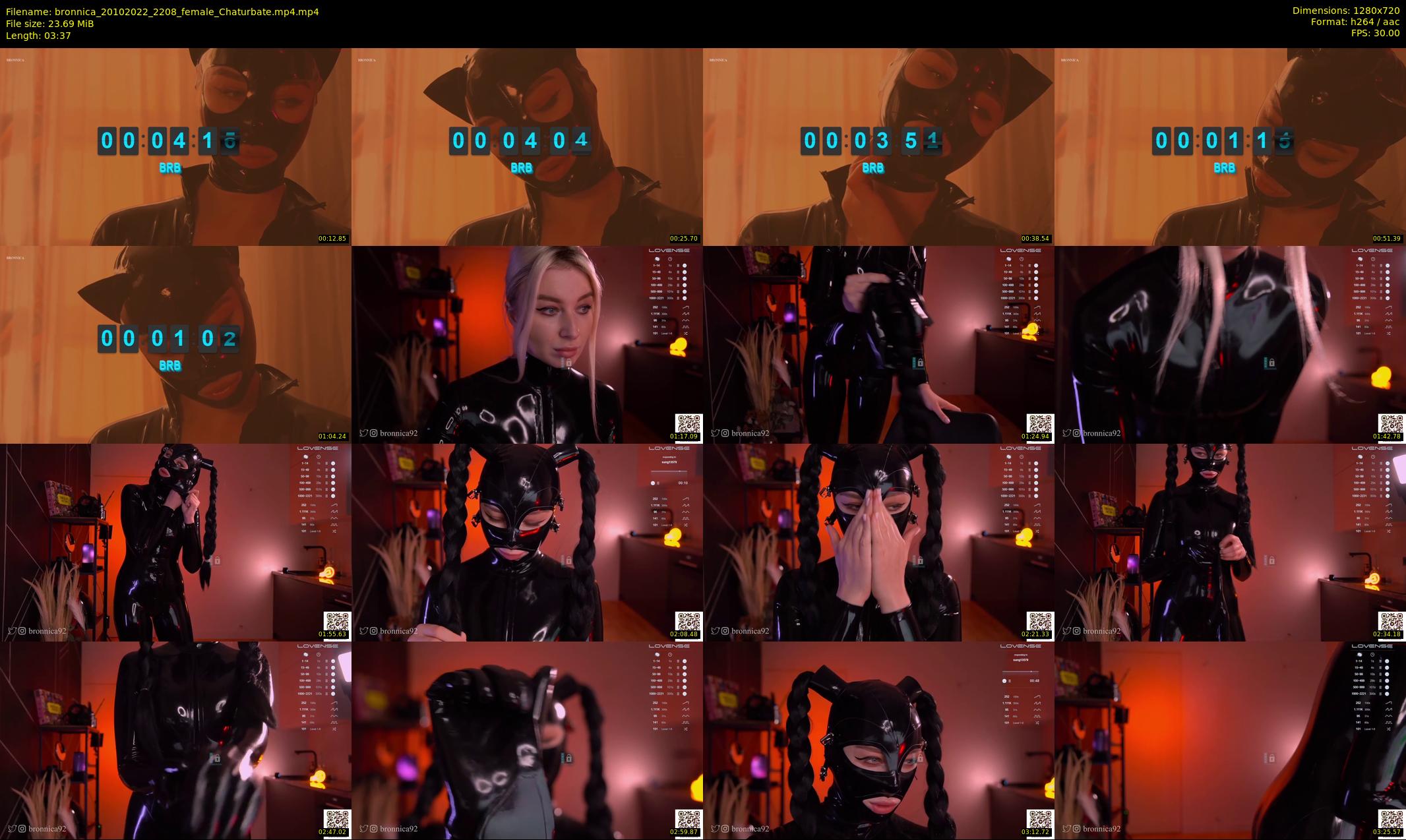 bronnica — 4 minute Chaturbate female cam show recording, 720p, Oct 20, 2022