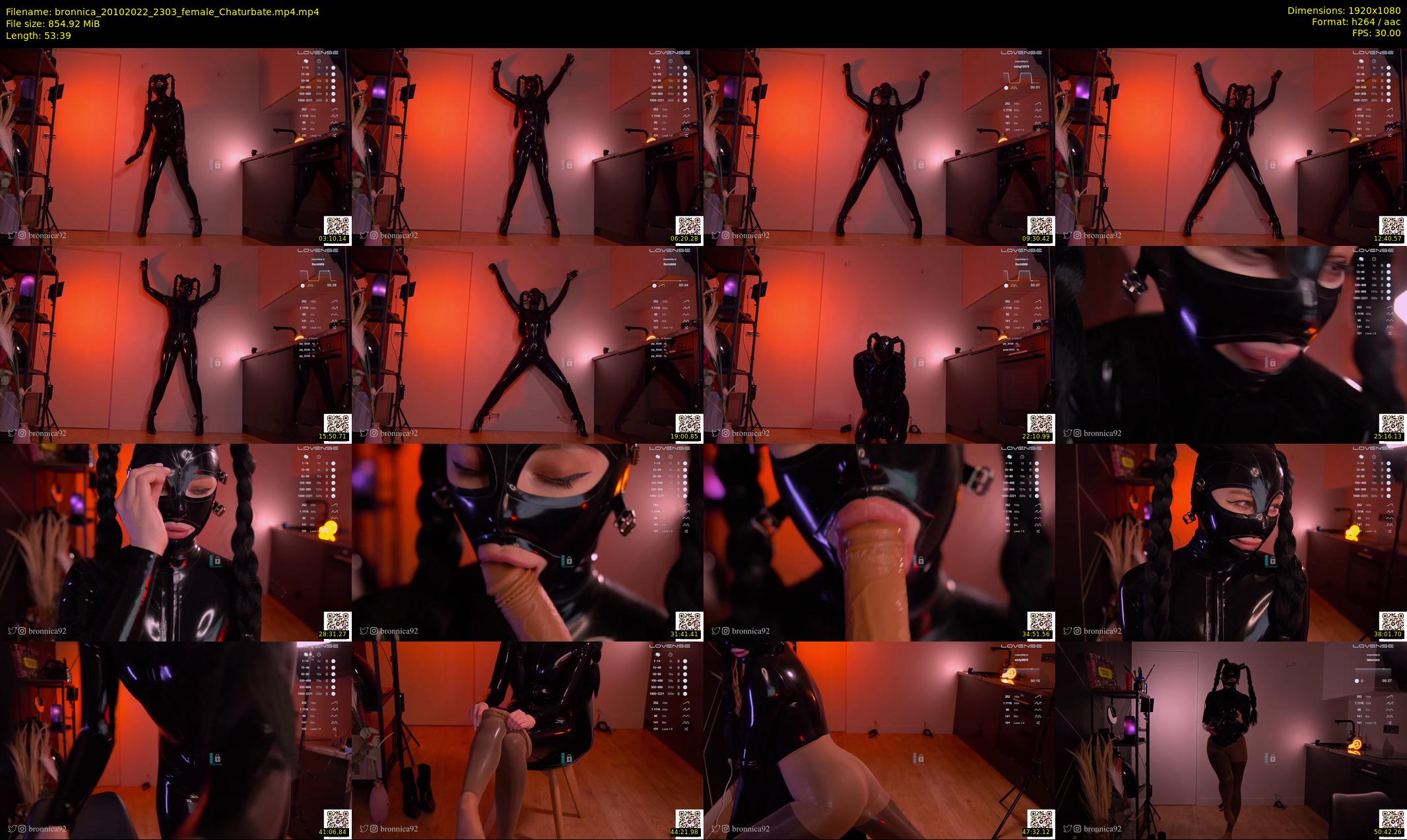 bronnica — 54 minute Chaturbate female cam show recording, 1080p, Oct 20, 2022