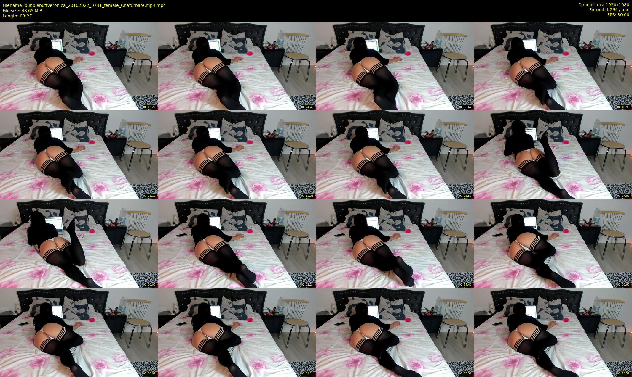 bubblebuttveronica — 4 minute Chaturbate female cam show recording, 1080p, Oct 20, 2022