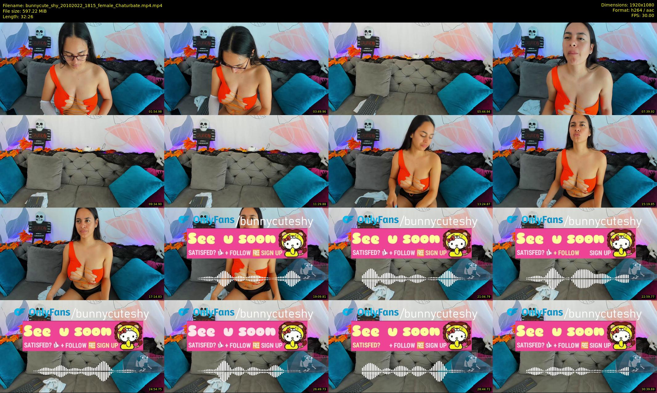 bunnycute_shy — 33 minute Chaturbate female cam show recording, 1080p, Oct 20, 2022