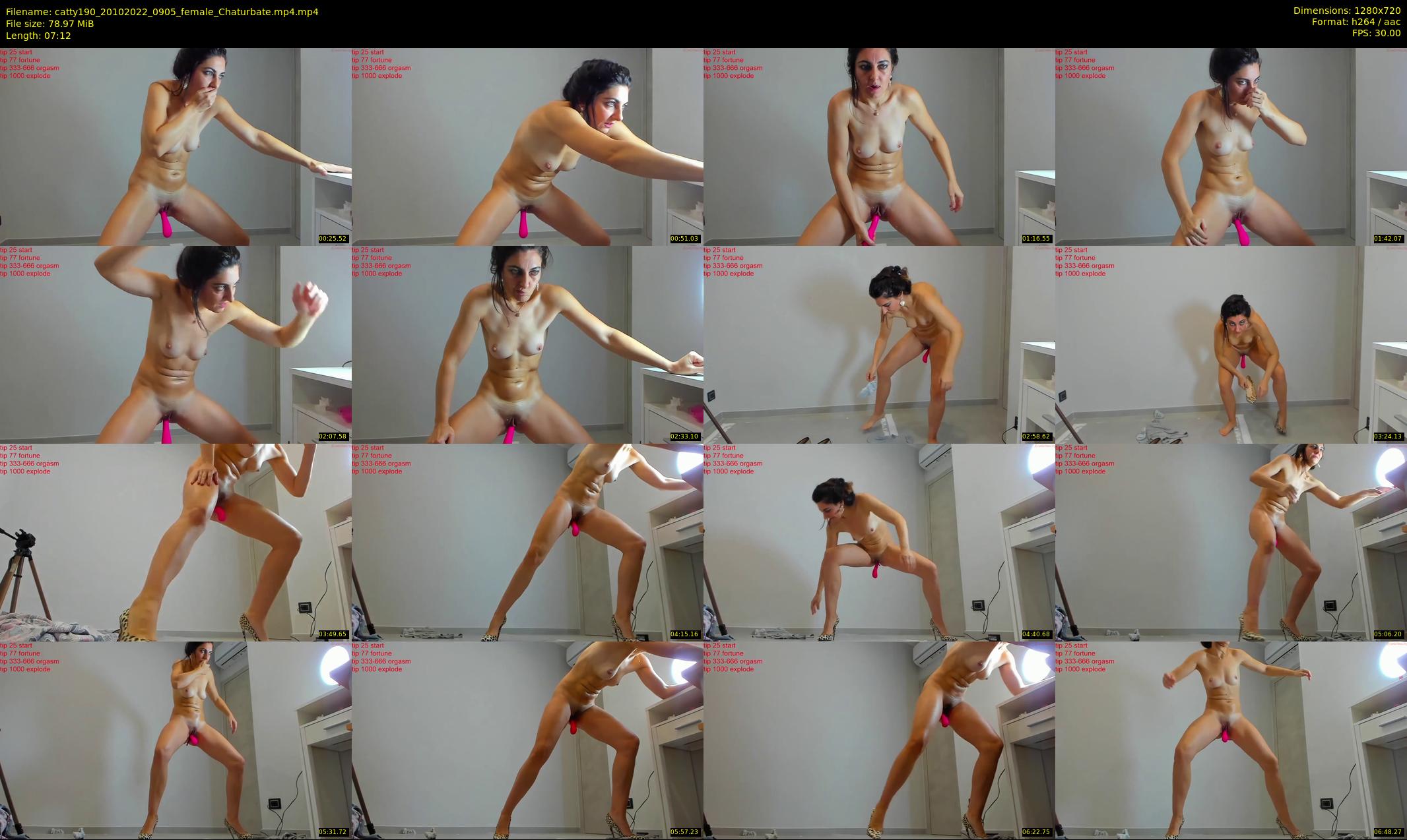 catty190 — 8 minute Chaturbate female cam show recording, 720p, Oct 20, 2022