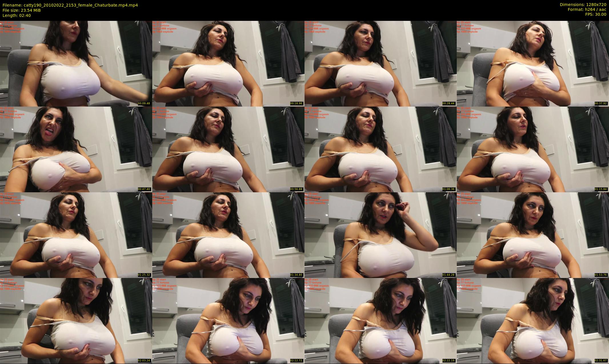 catty190 — 3 minute Chaturbate female cam show recording, 720p, Oct 20, 2022