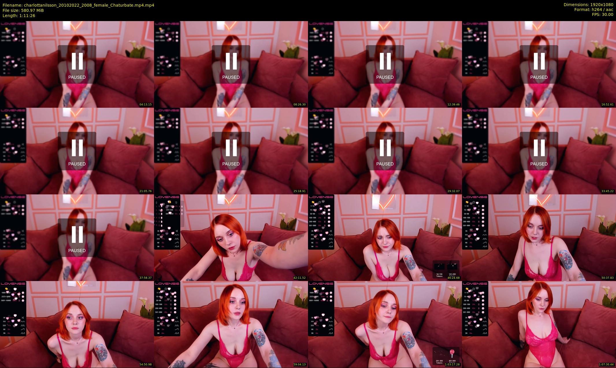 charlottanilsson — 72 minute Chaturbate female cam show recording, 1080p, Oct 20, 2022