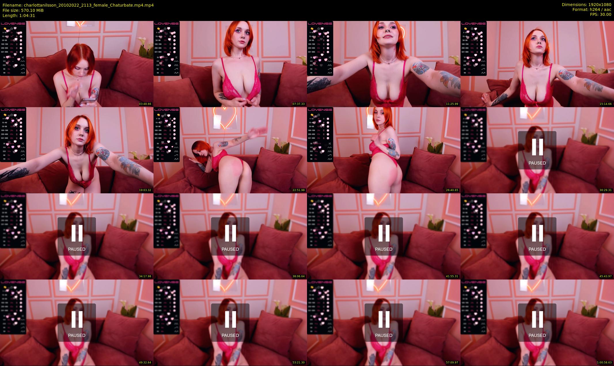 charlottanilsson — 65 minute Chaturbate female cam show recording, 1080p, Oct 20, 2022