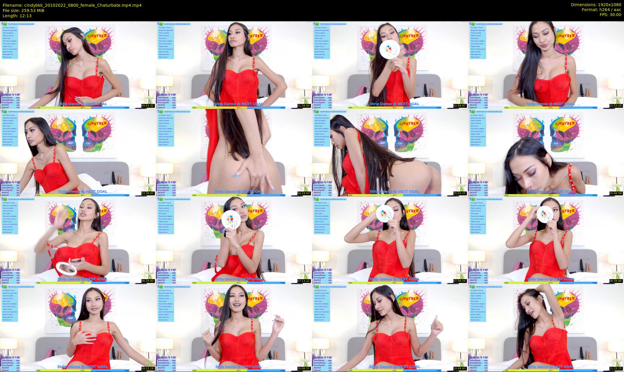 cindybkk — 13 minute Chaturbate female cam show recording, 1080p, Oct 20, 2022