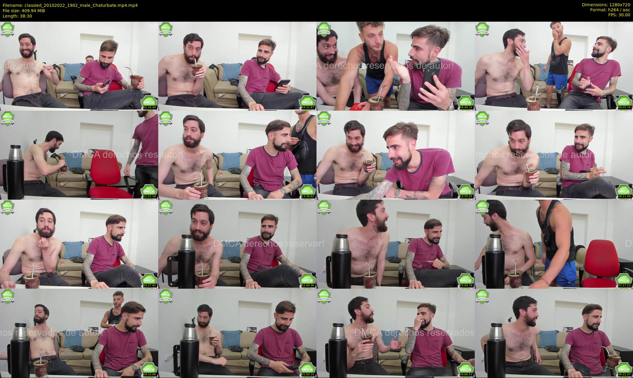 classied — 39 minute Chaturbate male cam show recording, 720p, Oct 20, 2022