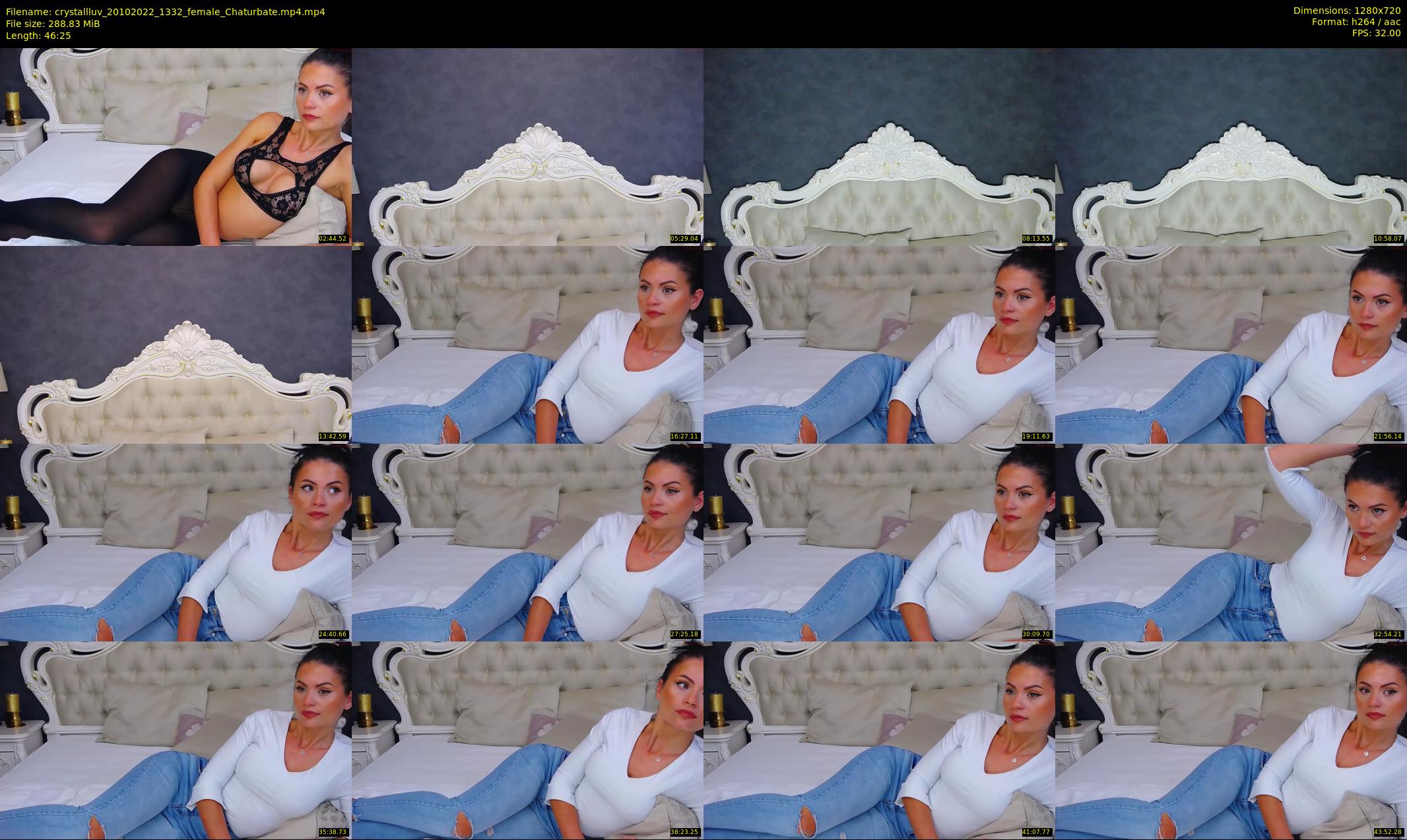 crystallluv — 47 minute Chaturbate female cam show recording, 720p, Oct 20, 2022