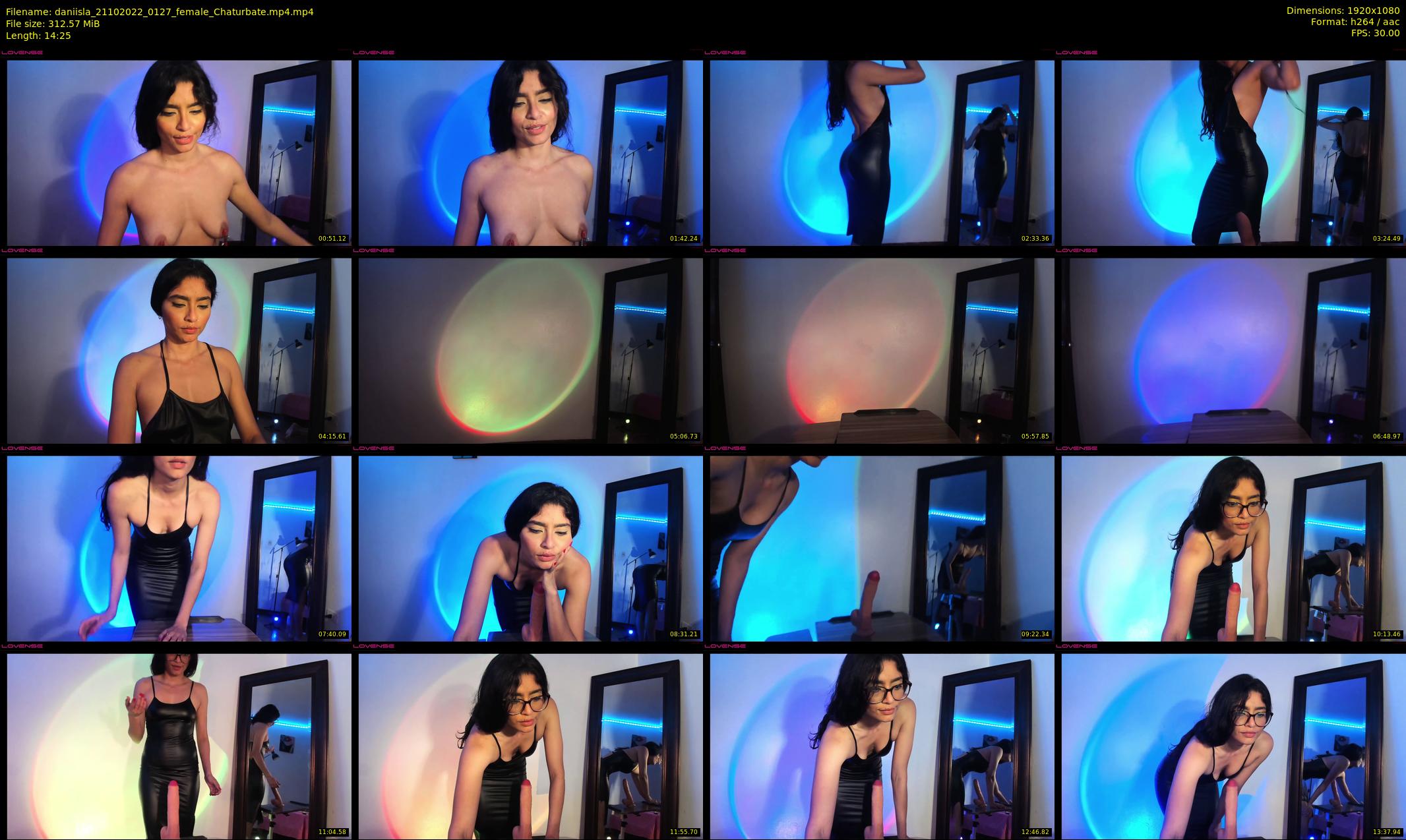 daniisla — 15 minute Chaturbate female cam show recording, 1080p, Oct 21, 2022