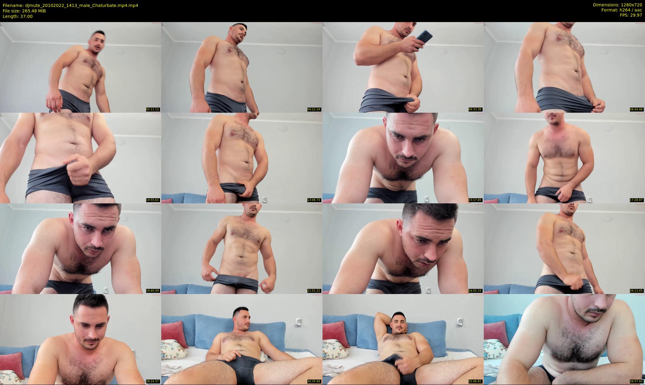 djmute — 37 minute Chaturbate male cam show recording, 720p, Oct 20, 2022