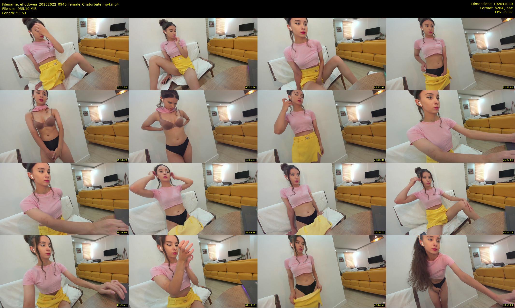 ehotlovea — 54 minute Chaturbate female cam show recording, 1080p, Oct 20, 2022