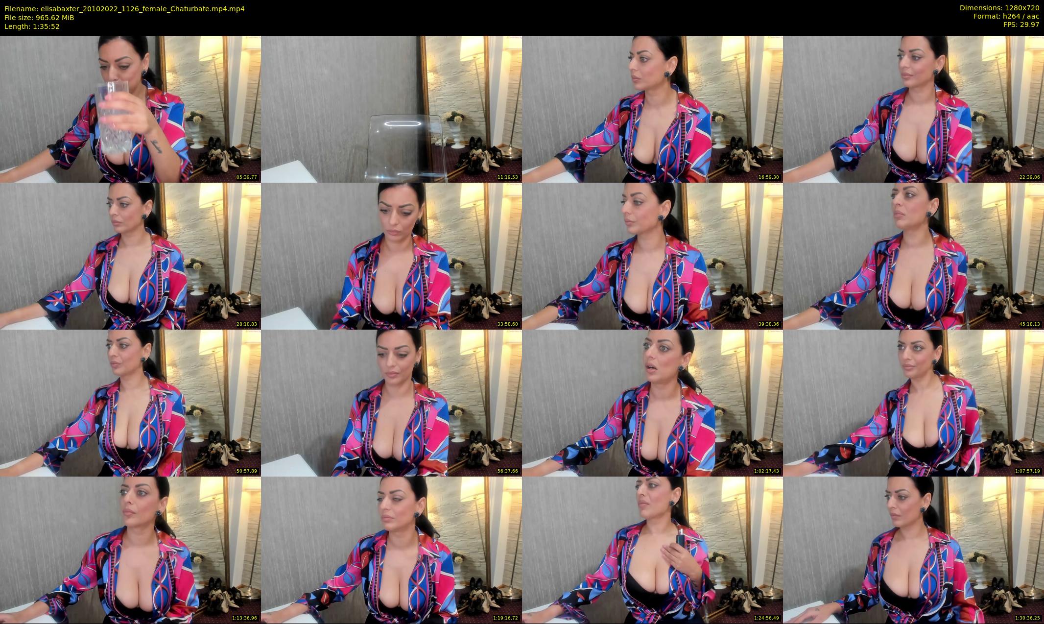 elisabaxter — 96 minute Chaturbate female cam show recording, 720p, Oct 20, 2022