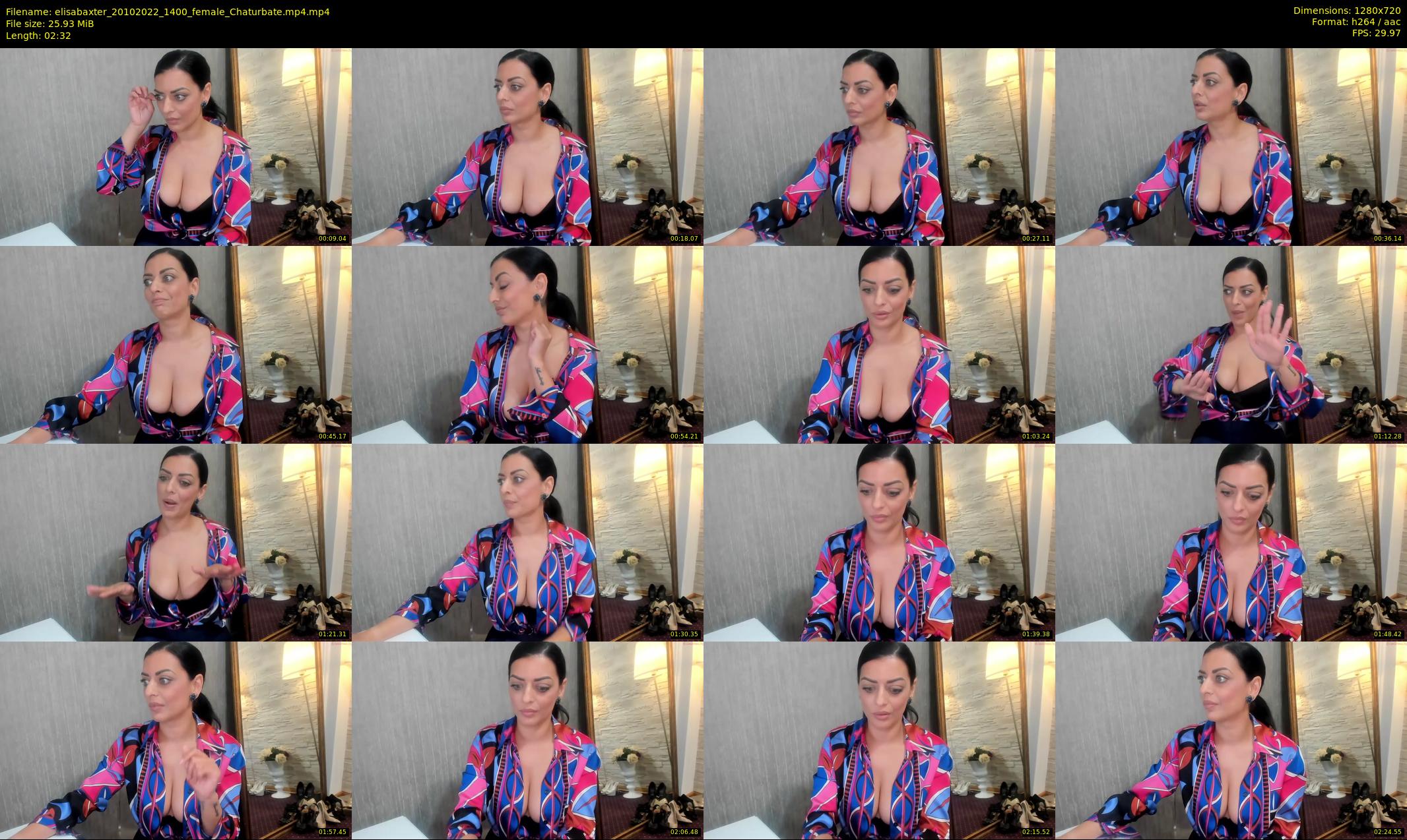 elisabaxter — 3 minute Chaturbate female cam show recording, 720p, Oct 20, 2022