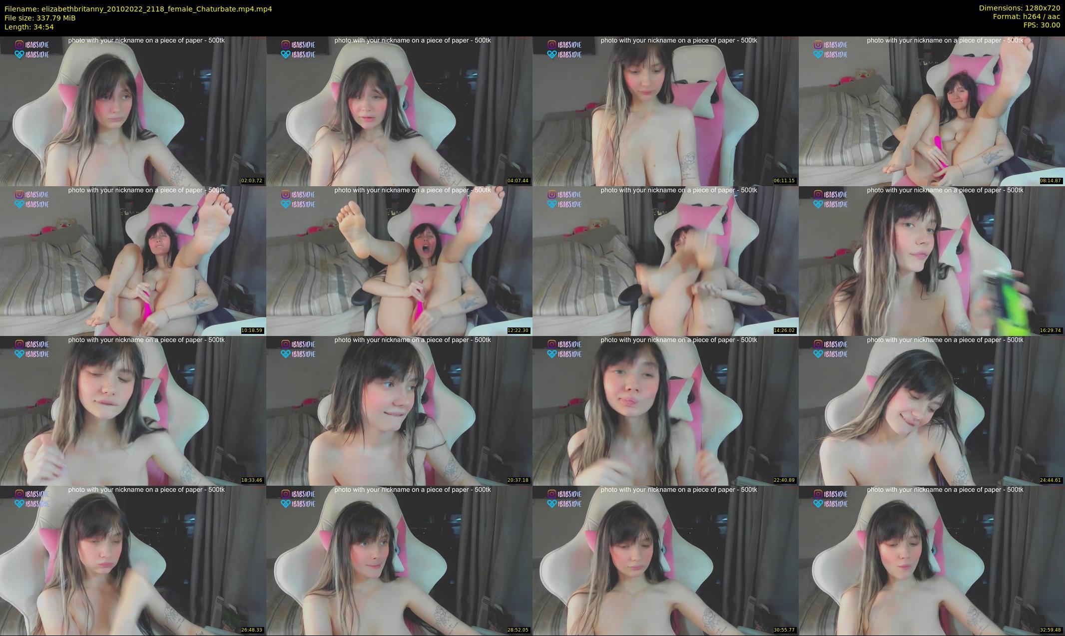 elizabethbritanny — 35 minute Chaturbate female cam show recording, 720p, Oct 20, 2022