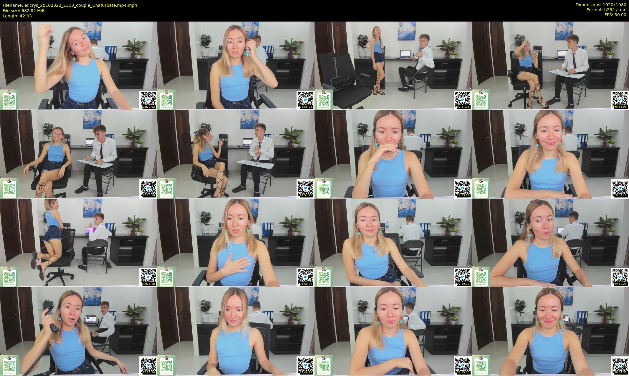 ellcrys — 43 minute Chaturbate couple cam show recording, 1080p, Oct 20, 2022