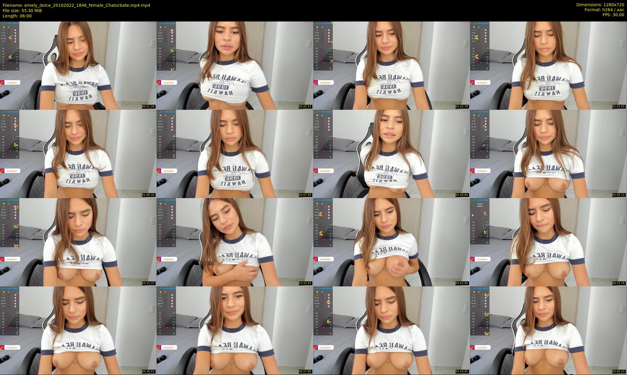 emely_dolce — 6 minute Chaturbate female cam show recording, 720p, Oct 20, 2022