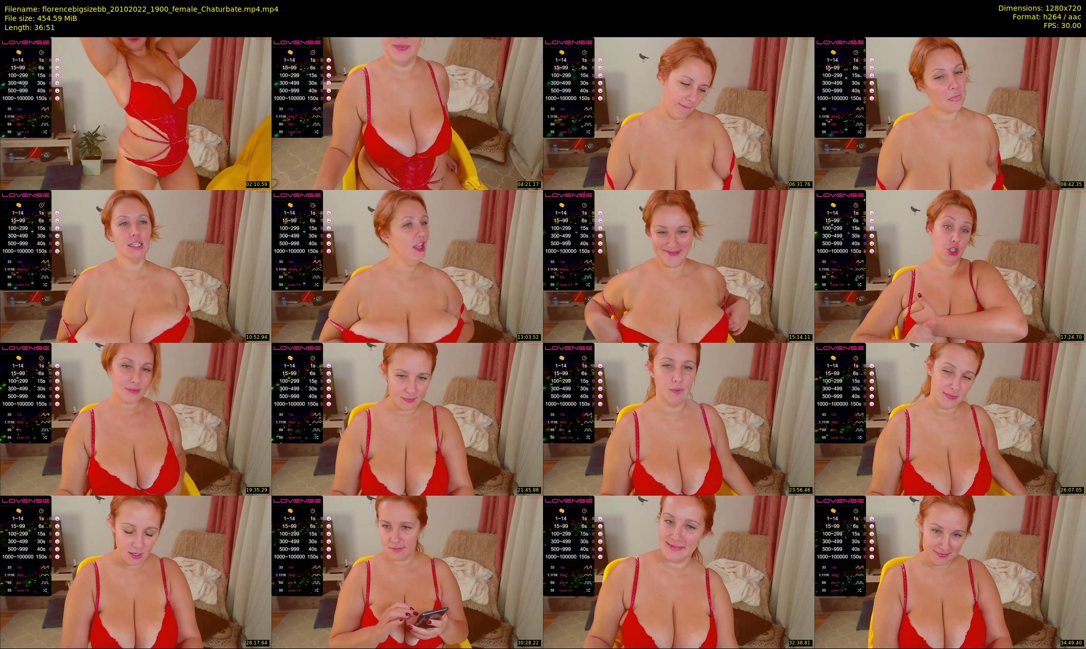 florencebigsizebb — 37 minute Chaturbate female cam show recording, 720p, Oct 20, 2022