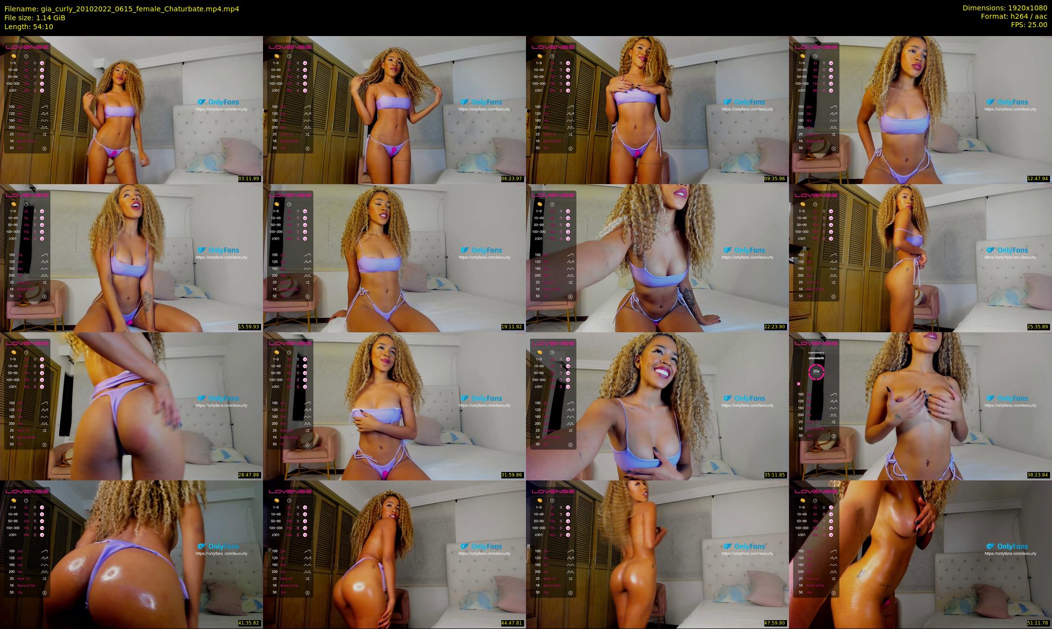 gia_curly — 55 minute Chaturbate female cam show recording, 1080p, Oct 20, 2022