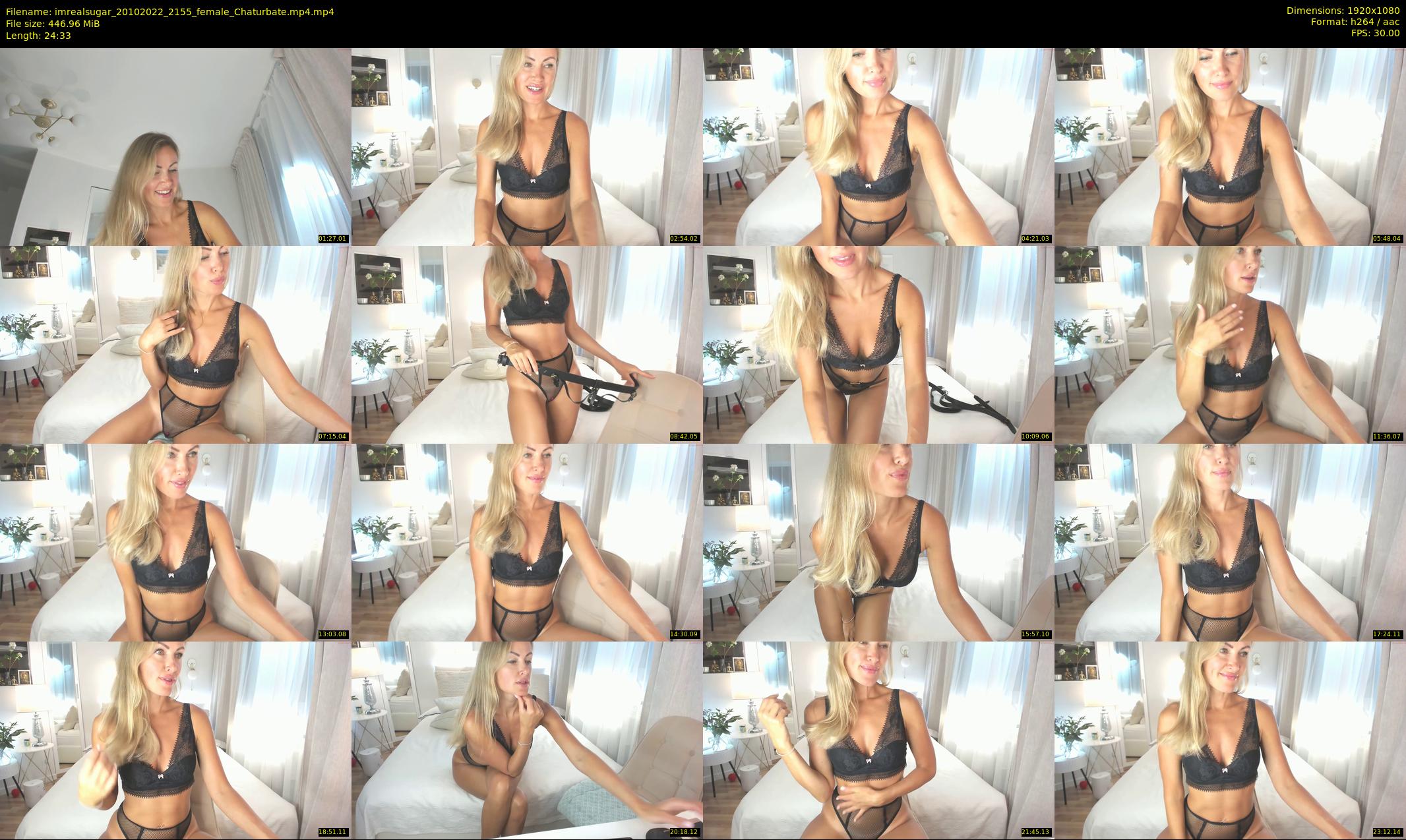 imrealsugar — 25 minute Chaturbate female cam show recording, 1080p, Oct 20, 2022